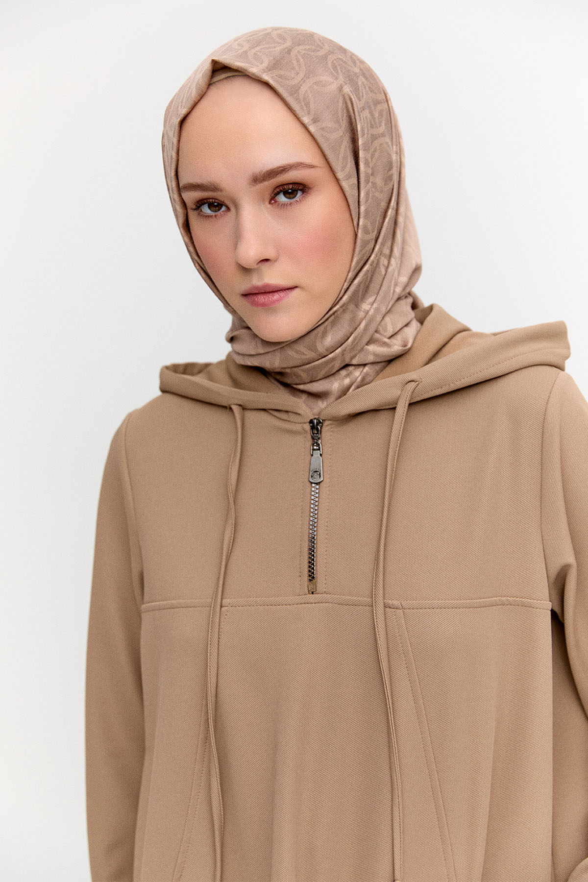 Kapüşonlu Tunik Pantolon Takım, Tesettür Giyim