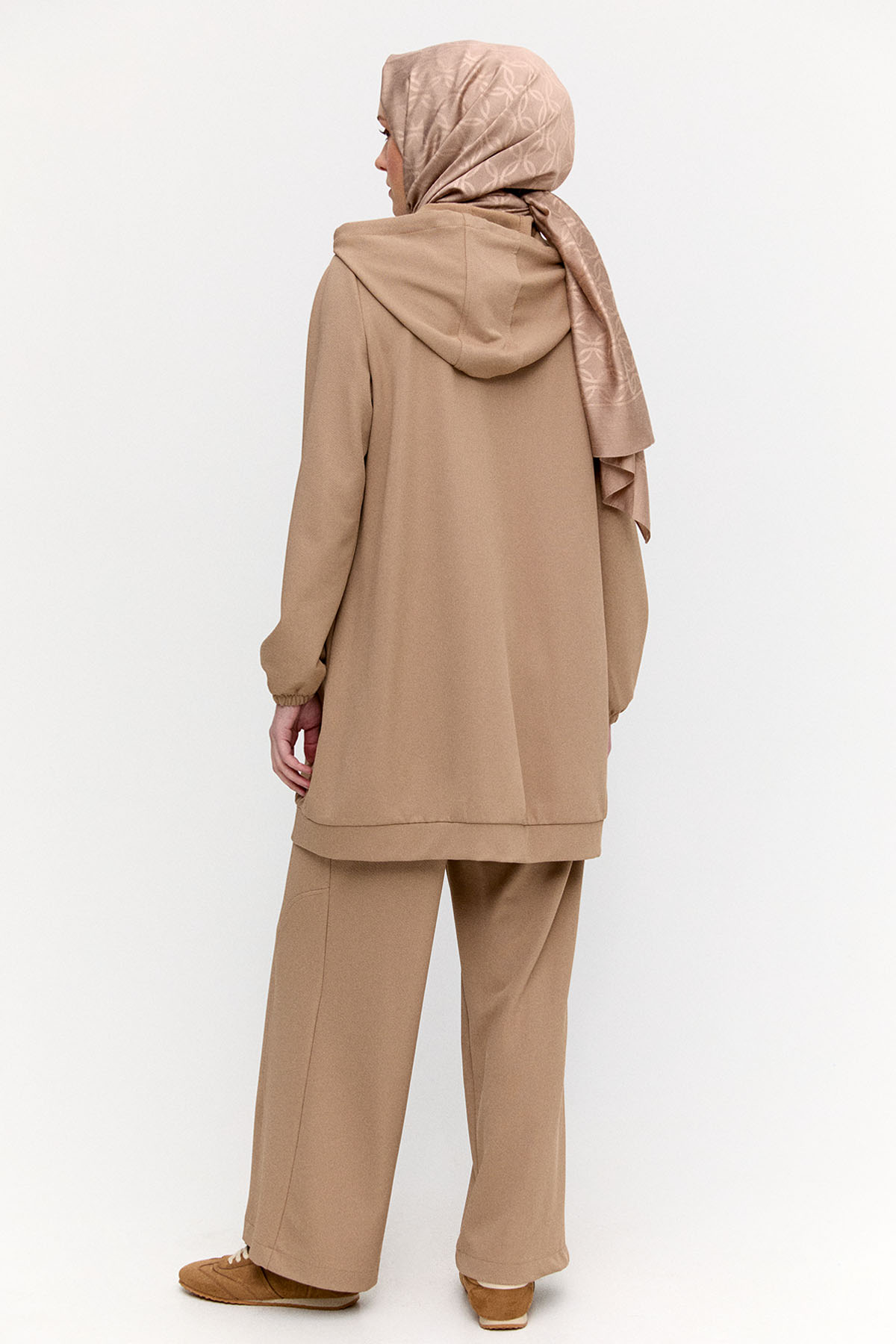 Kapüşonlu Tunik Pantolon Takım, Tesettür Giyim