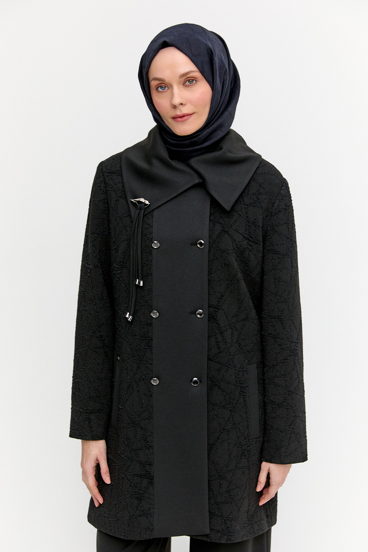 Mendil Yaka Örme İkili Takım, Tesettür Giyim