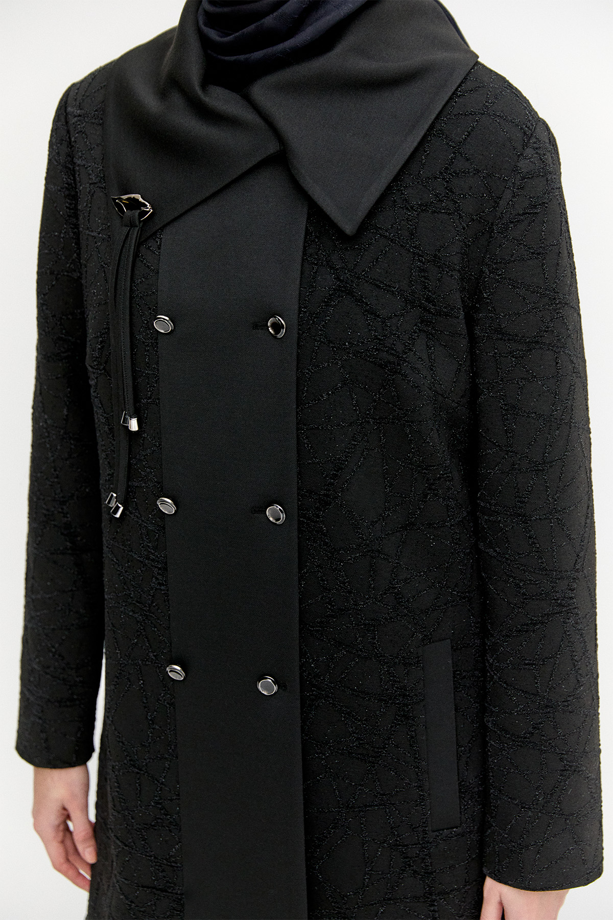 Mendil Yaka Örme İkili Takım, Tesettür Giyim