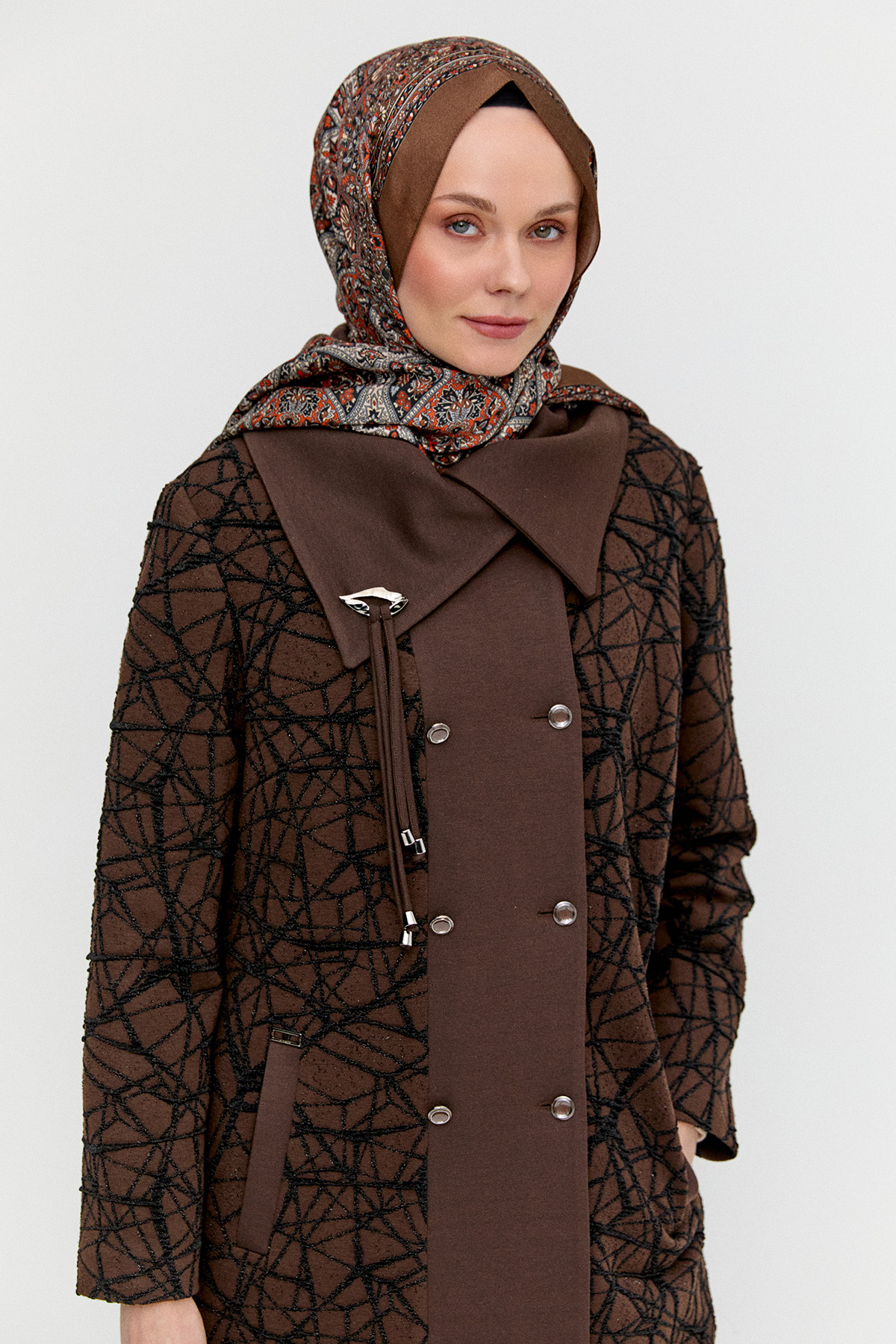 Mendil Yaka Örme İkili Takım, Tesettür Giyim