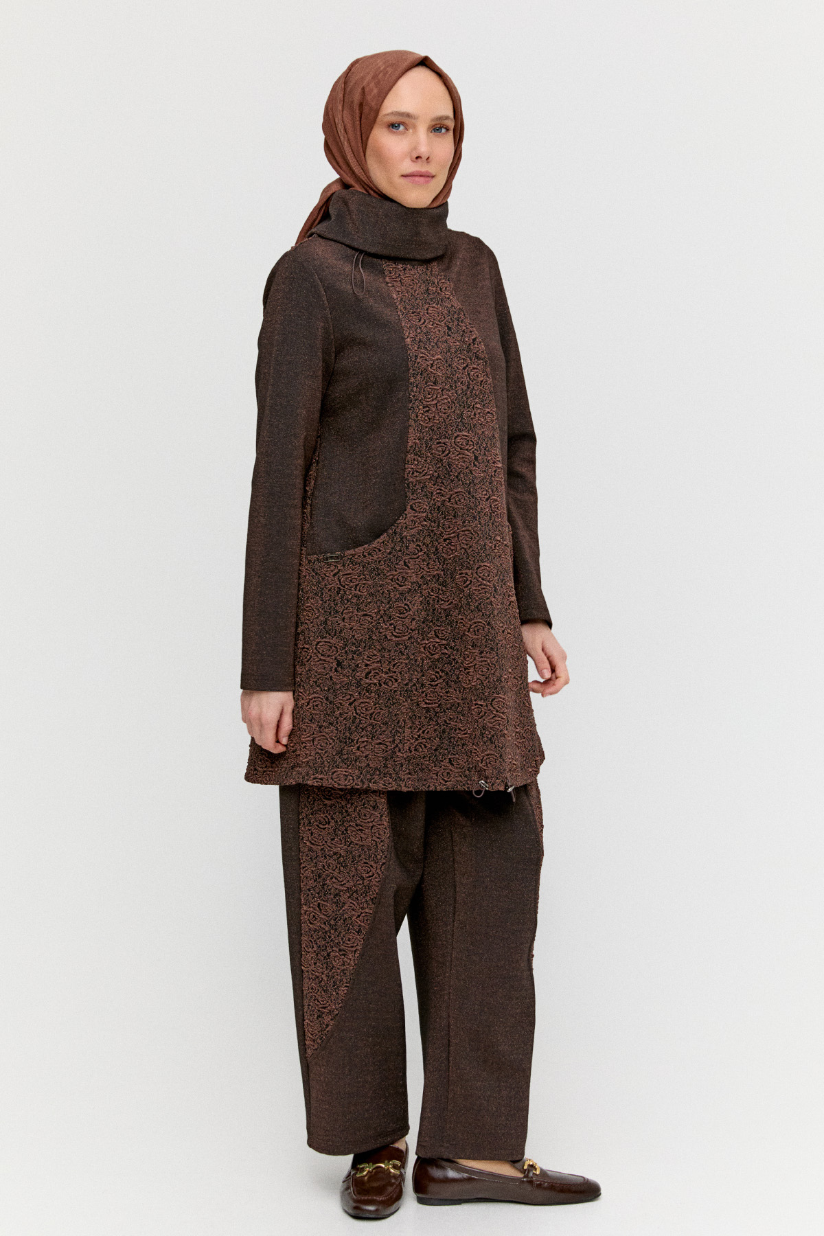 Simli Dokulu İkili Takım, Tesettür Giyim