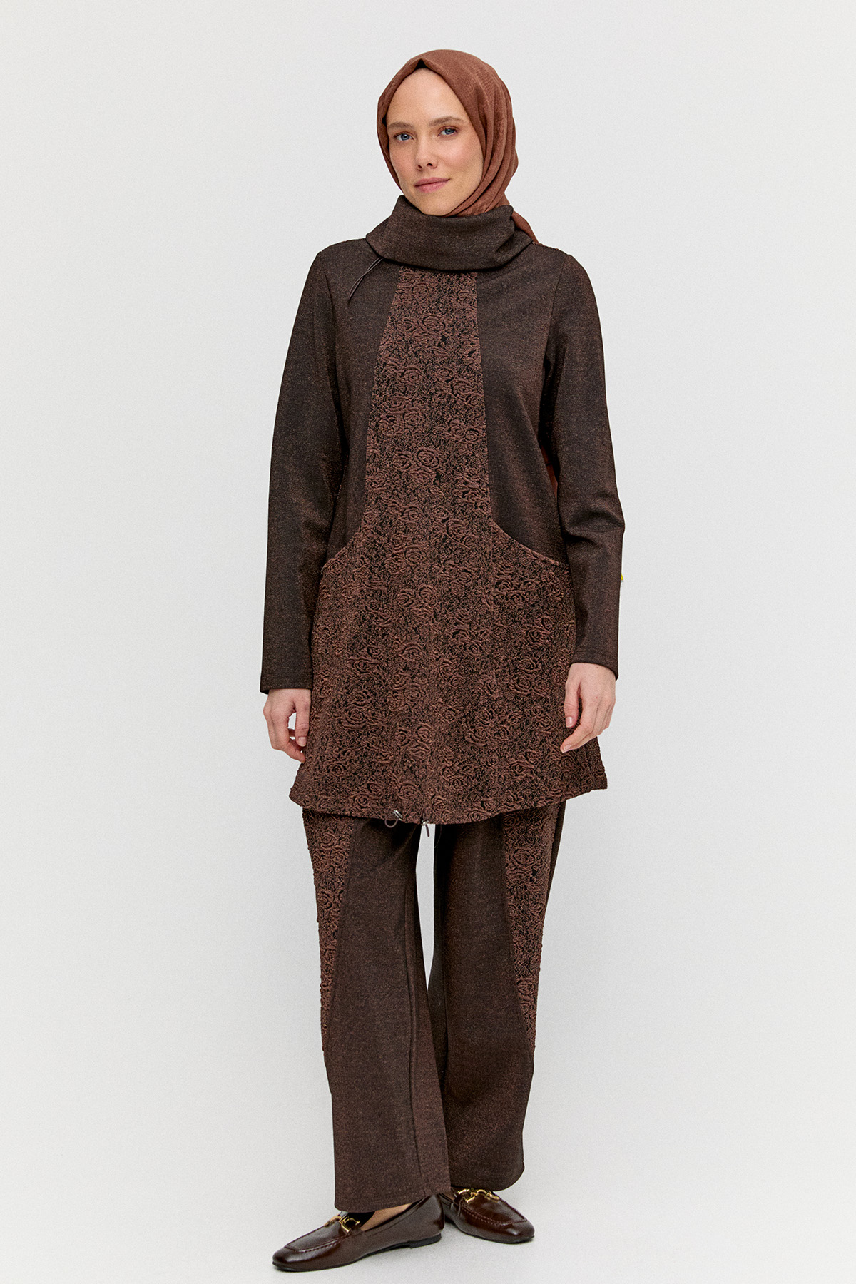 Simli Dokulu İkili Takım, Tesettür Giyim