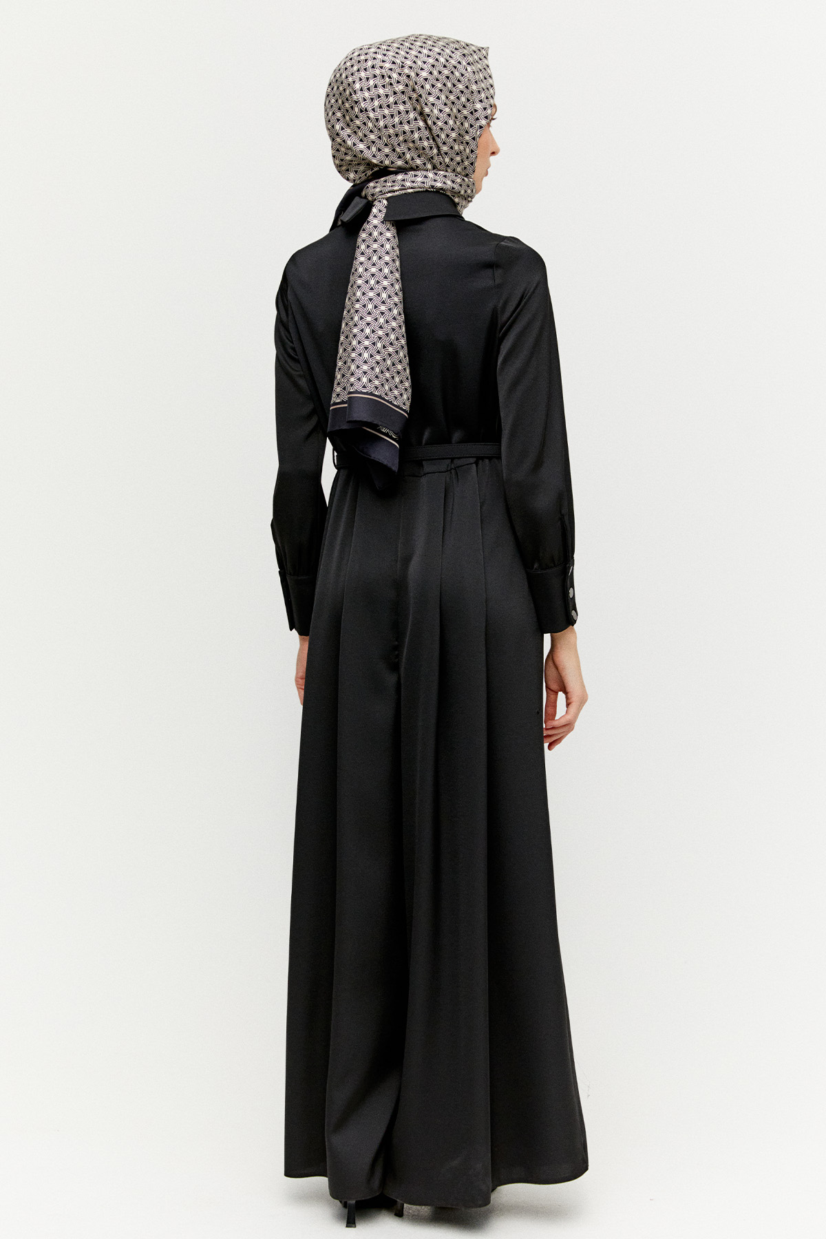 Volanlı Saten Tunik