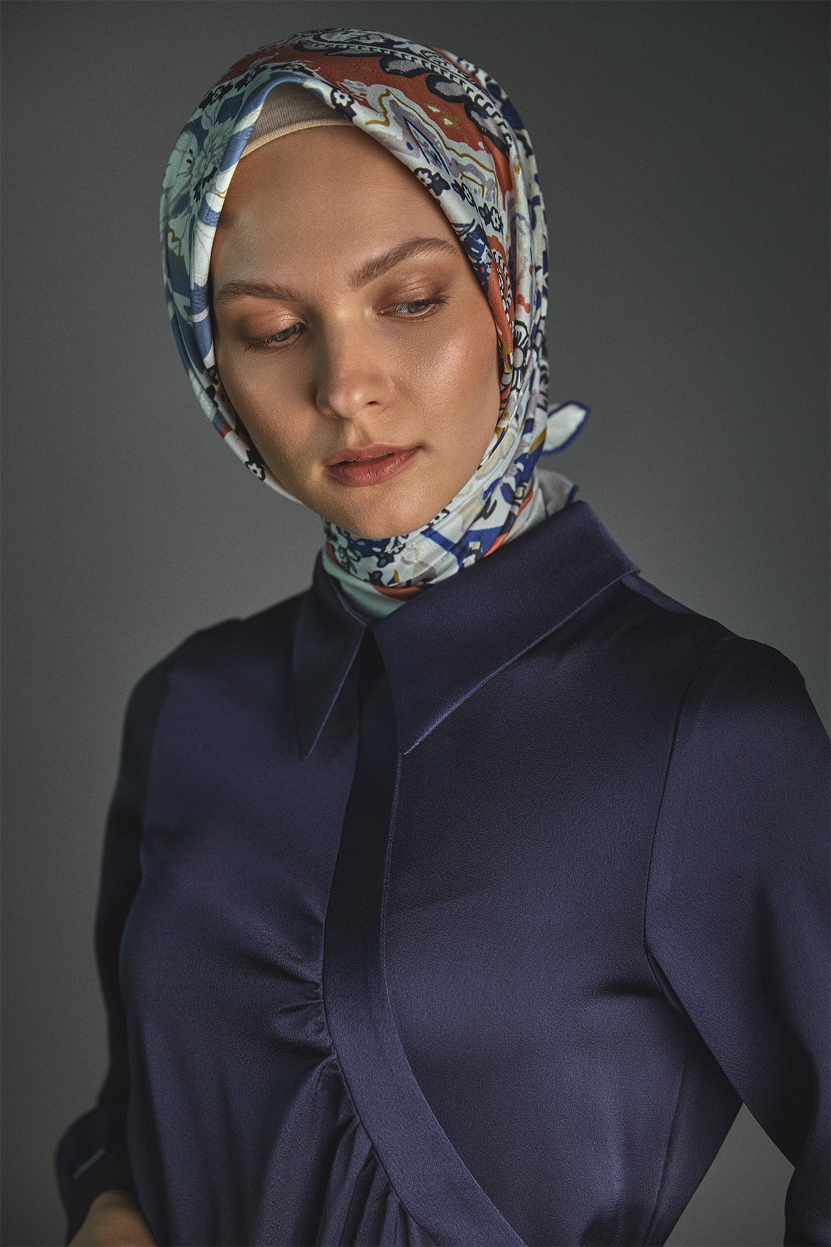 Volanlı Saten Tunik