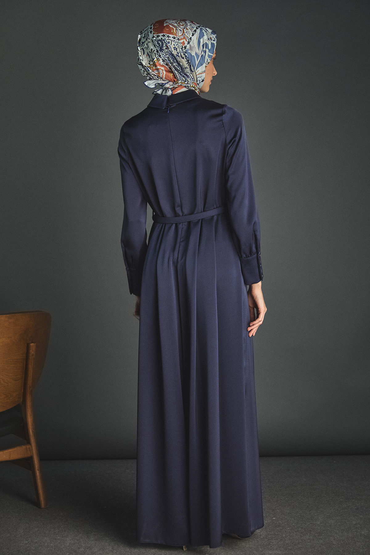 Volanlı Saten Tunik