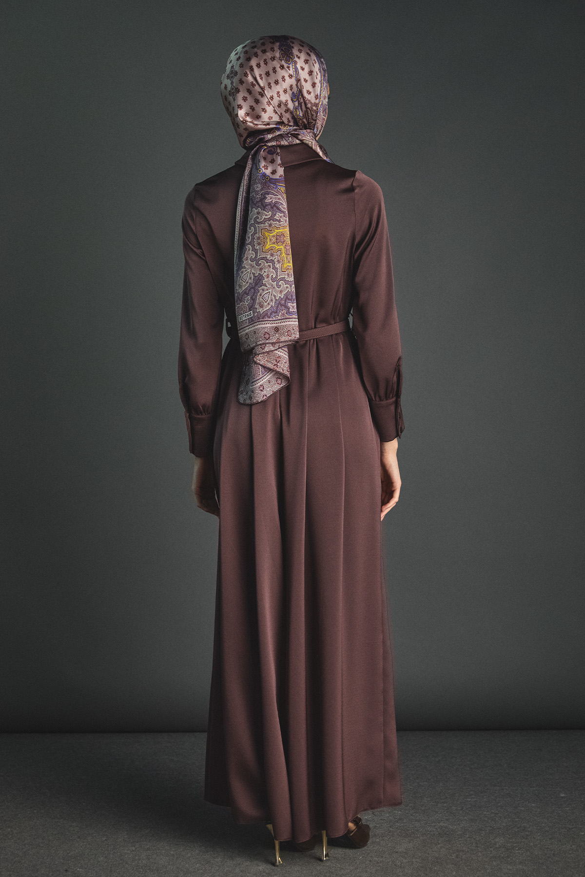 Volanlı Saten Tunik