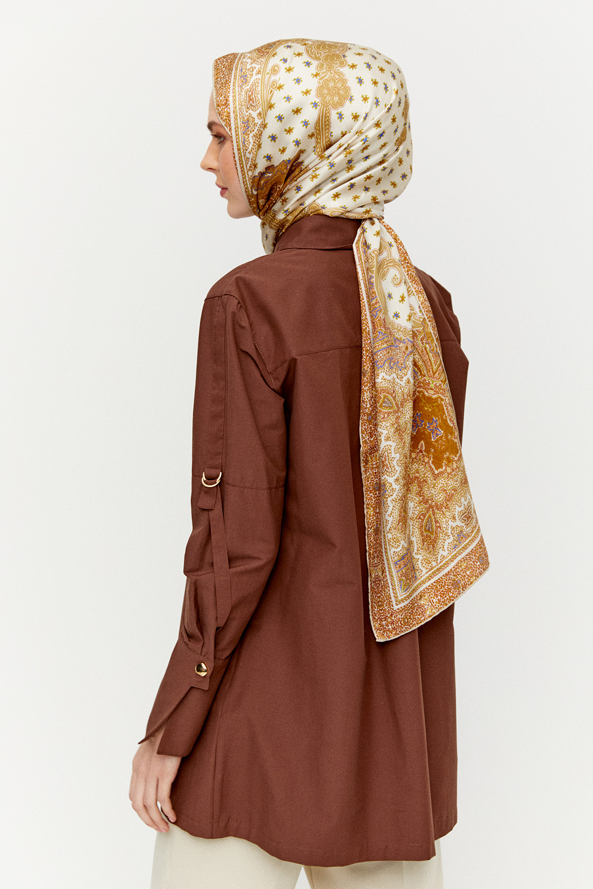 Kolları Şeritle Katlanabilir Tunik