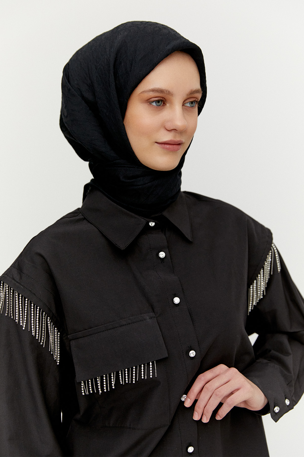 Sarkıt Taşlı Spor Şık Tunik