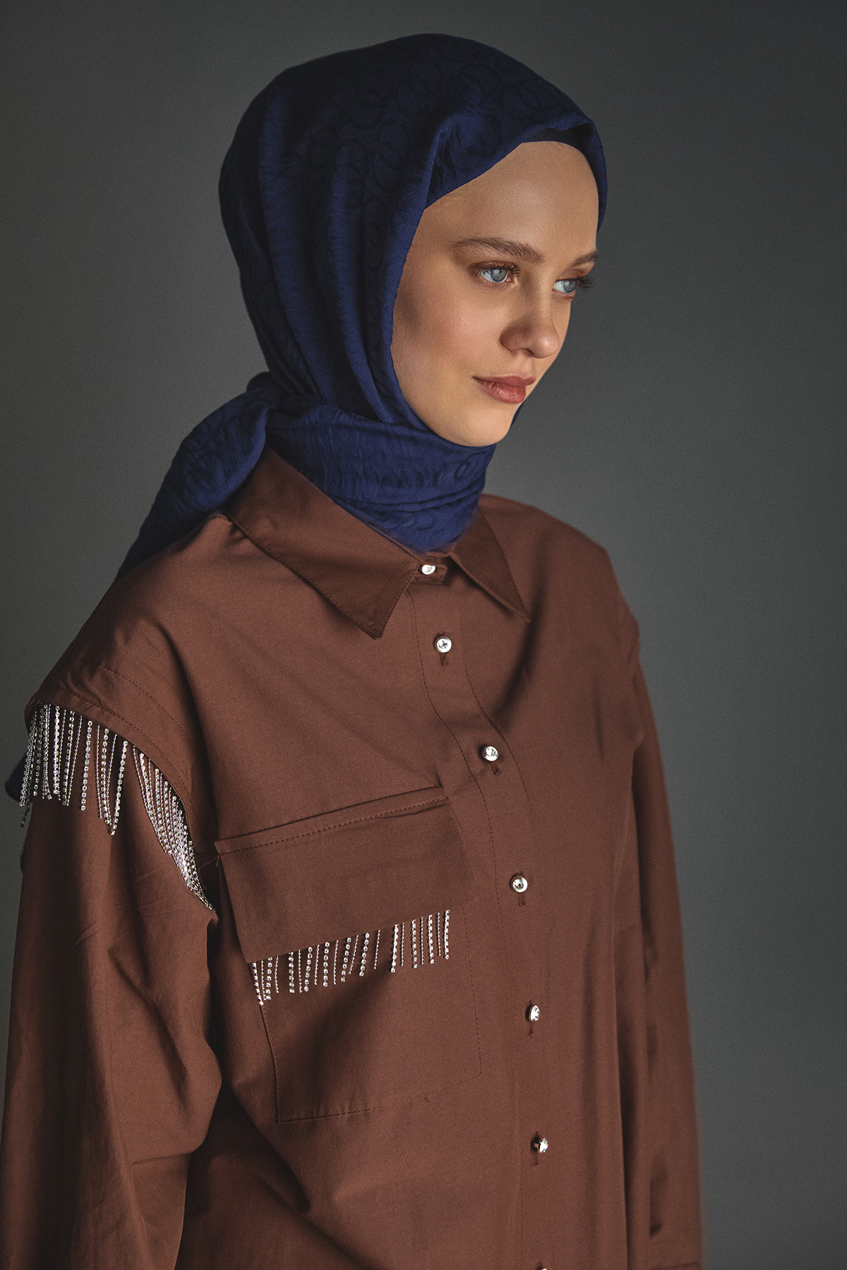 Sarkıt Taşlı Spor Şık Tunik