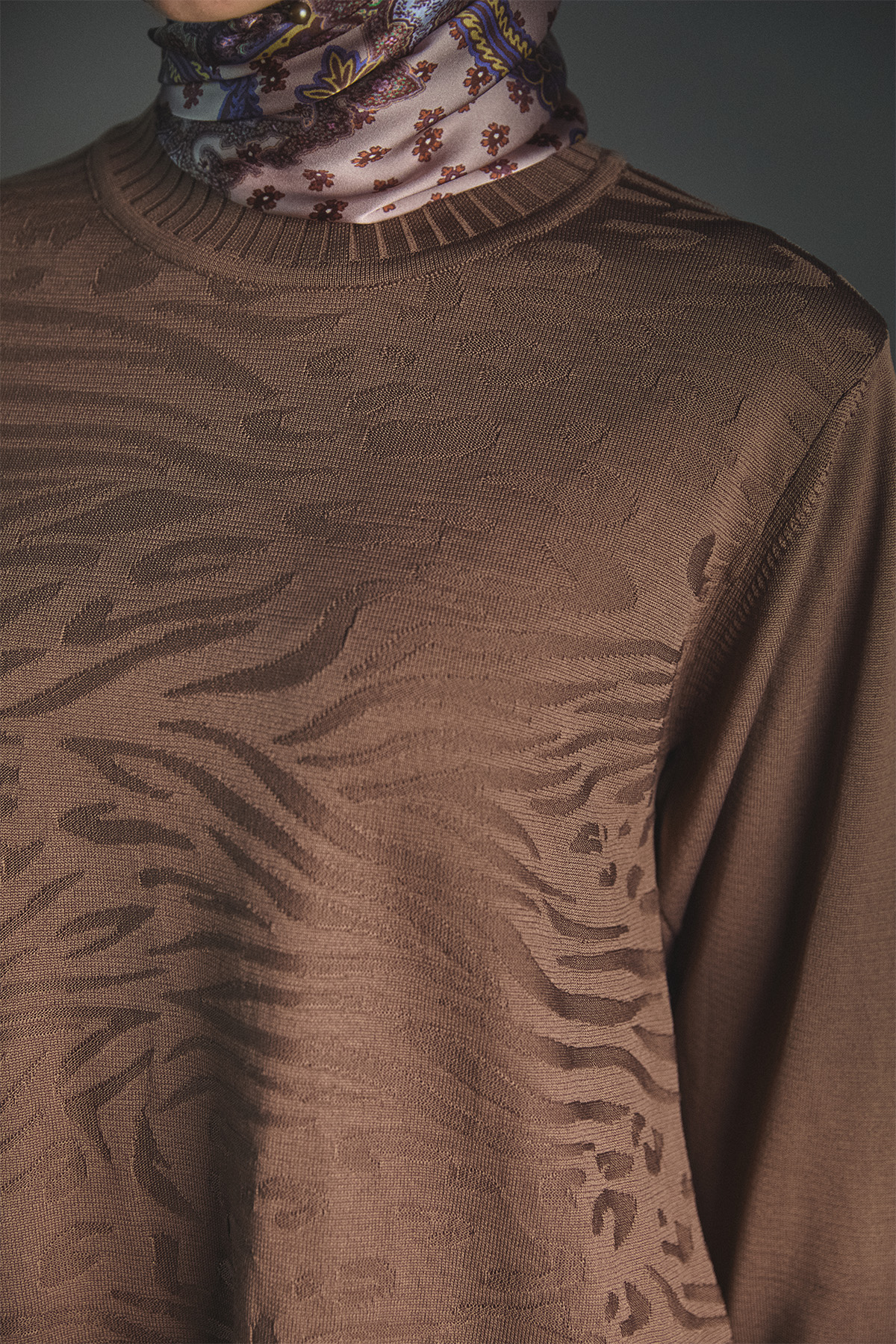 Karma Desenli Triko Tunik