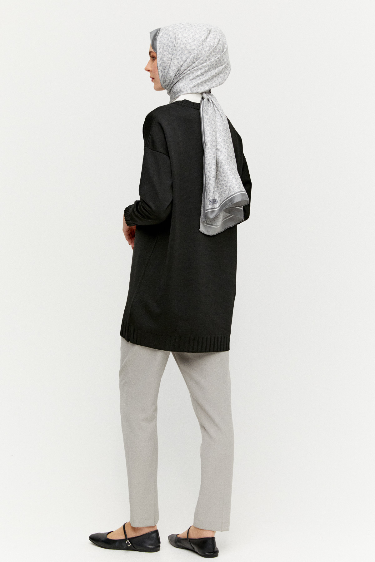 Süs Düğmeli Triko Tunik