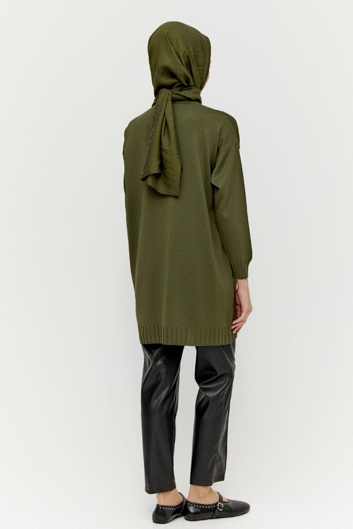 Süs Düğmeli Triko Tunik