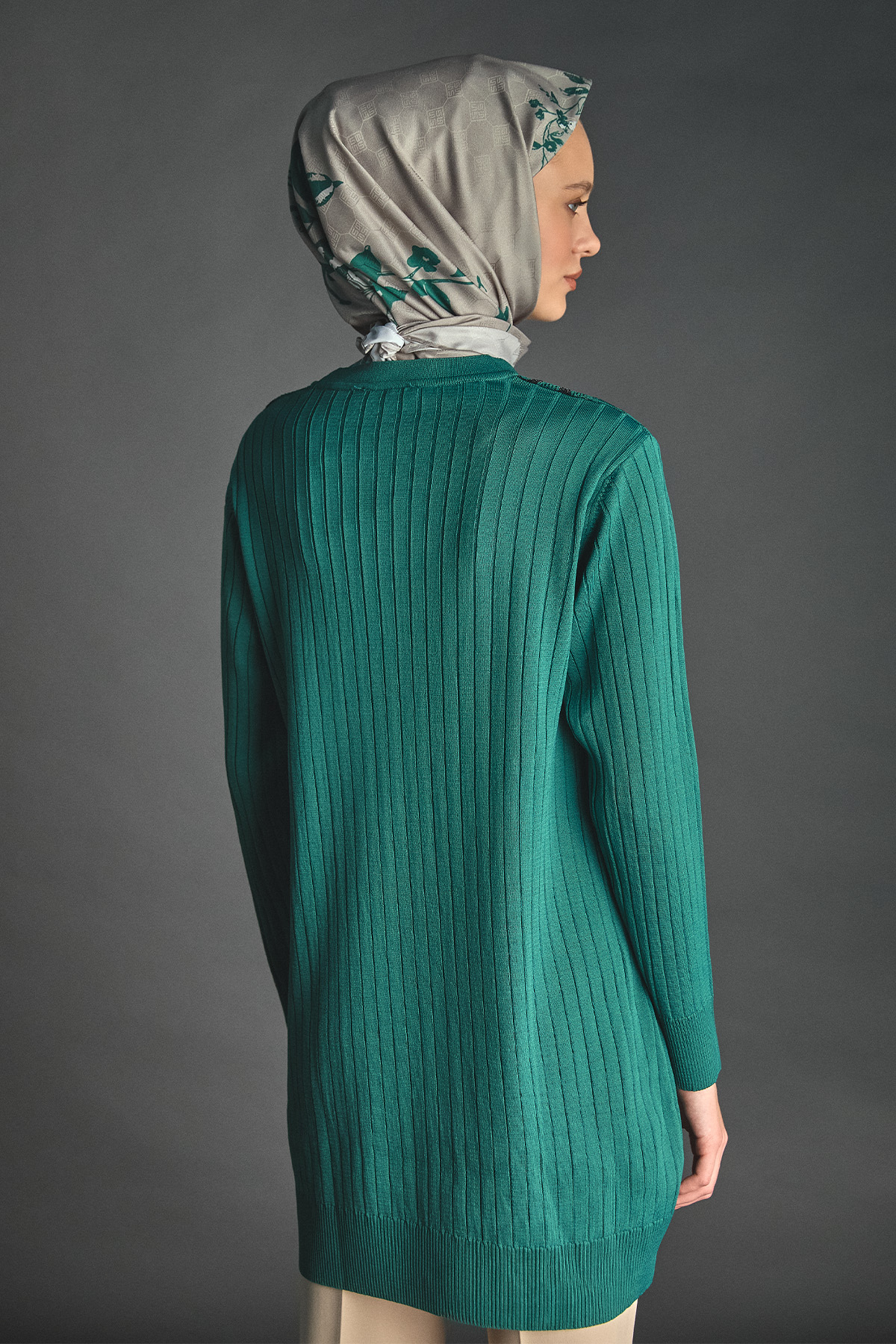 Leopar Desenli Sim Detaylı Tunik