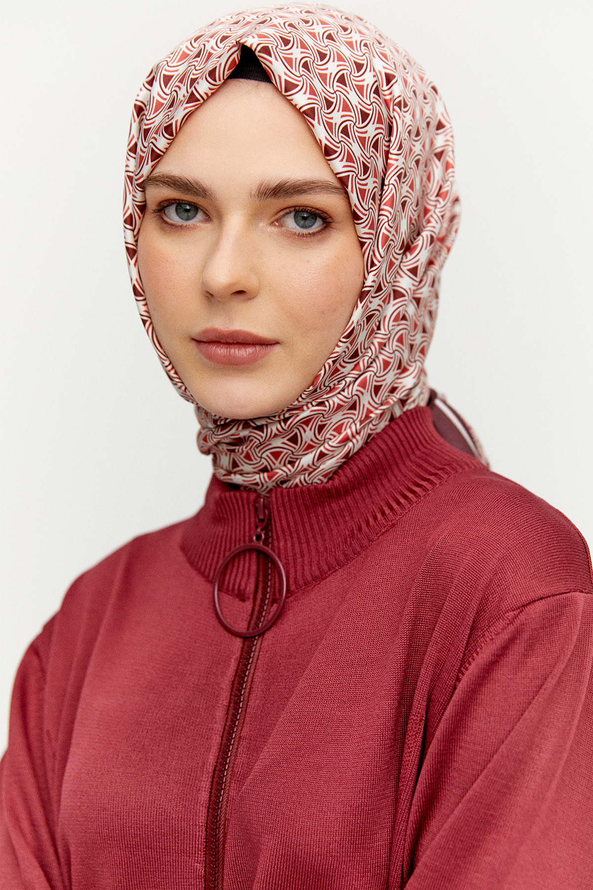 Yüksek Yakalı Uzun Triko Tunik