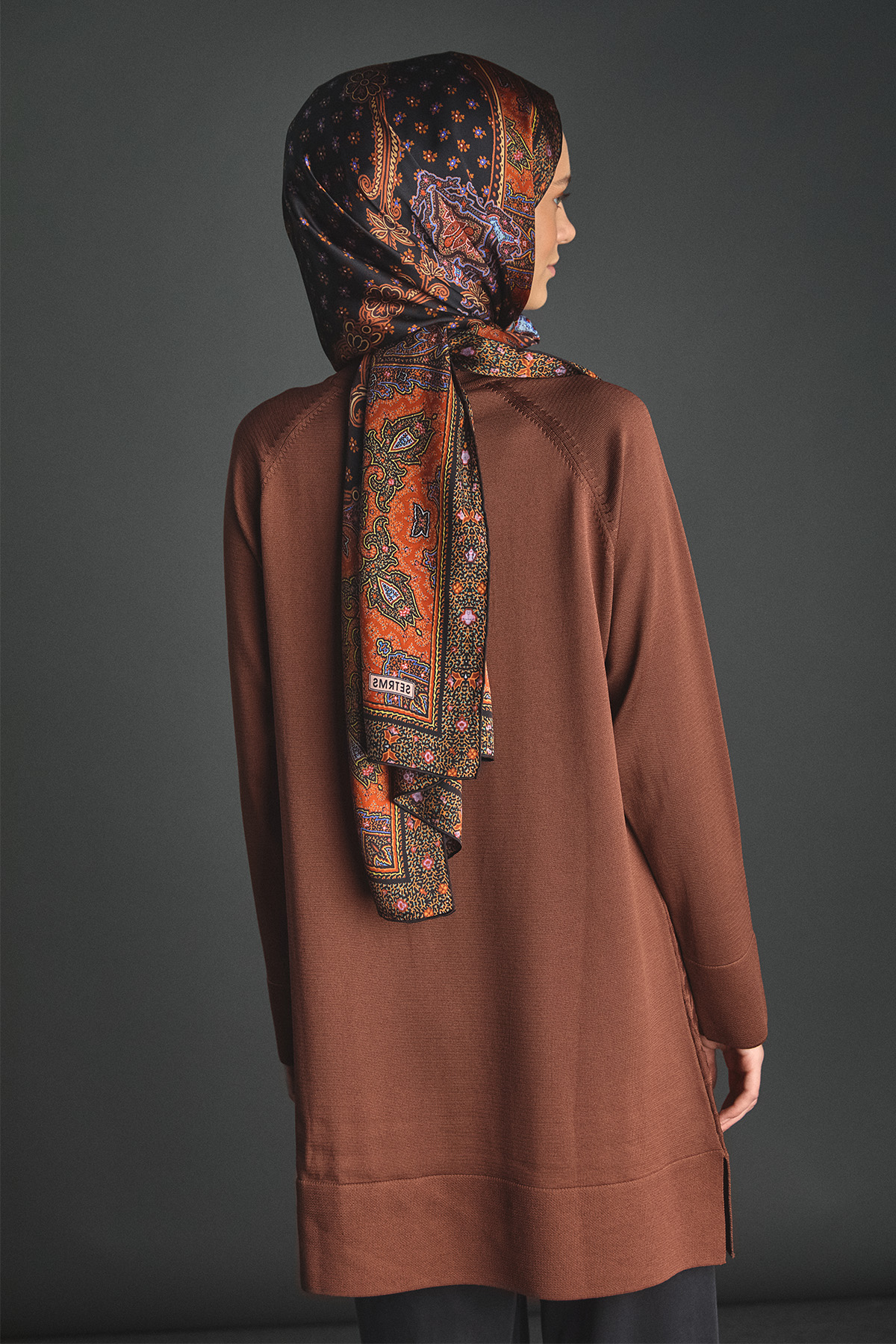 Kazayağı Desenli Triko Tunik