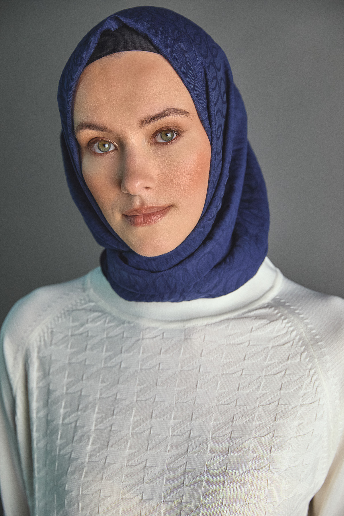 Kazayağı Desenli Triko Tunik