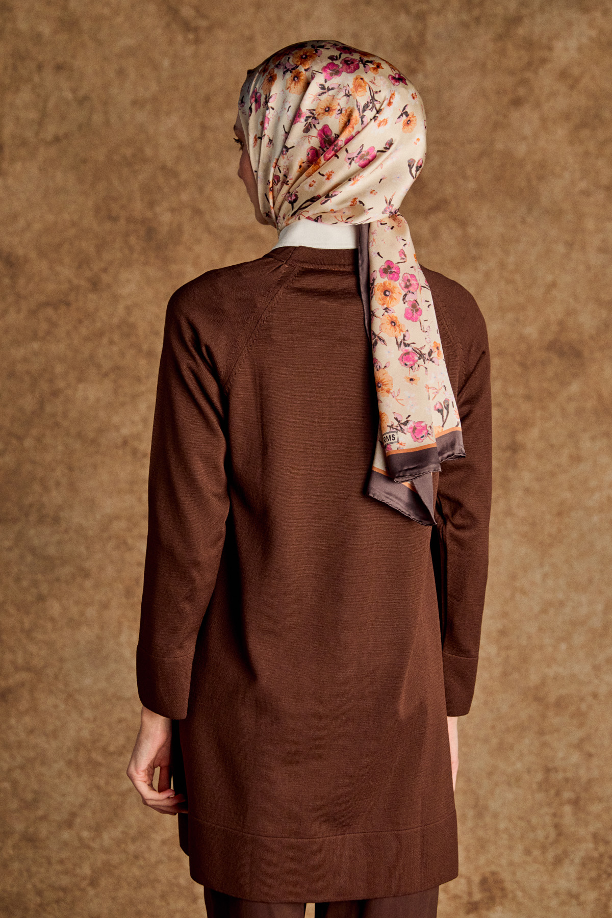 Kazayağı Desenli Reglan Kol Tunik