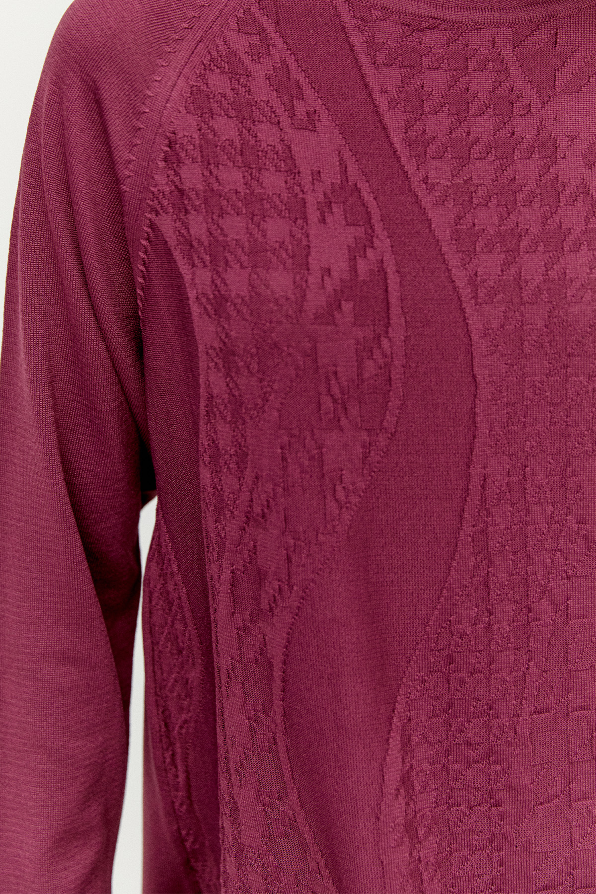 Kazayağı Desenli Reglan Kol Tunik