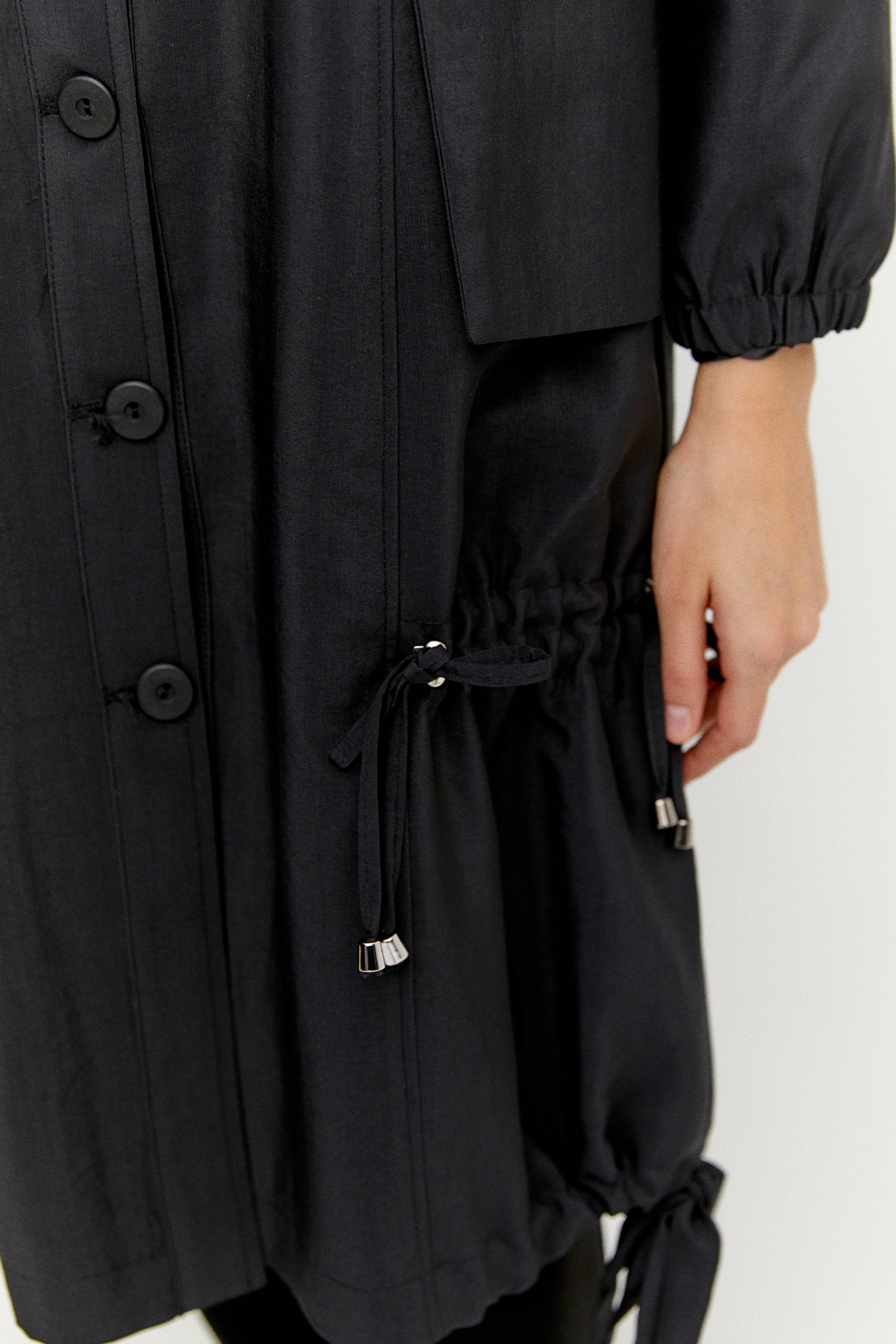 Kazayağı Desenli Reglan Kol Tunik