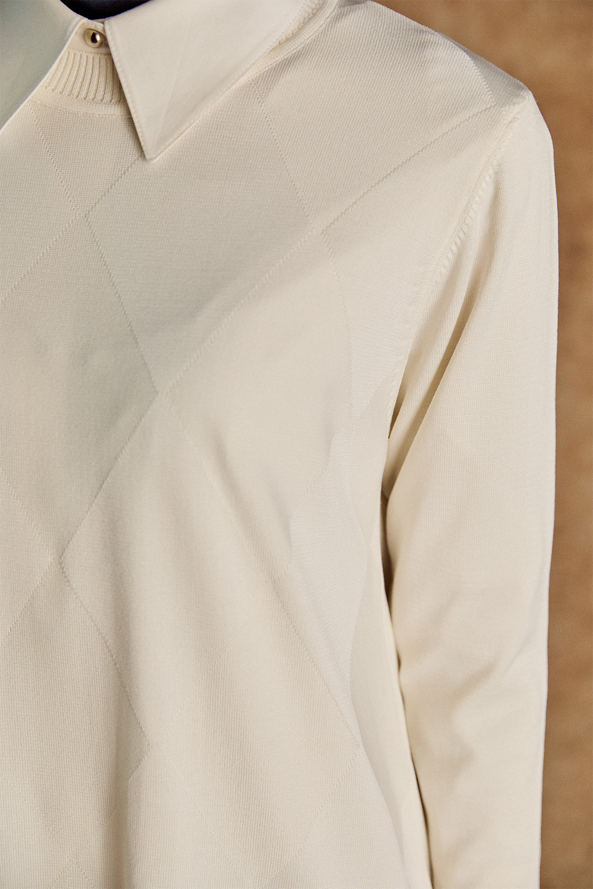 Baklava Desenli Triko Tunik