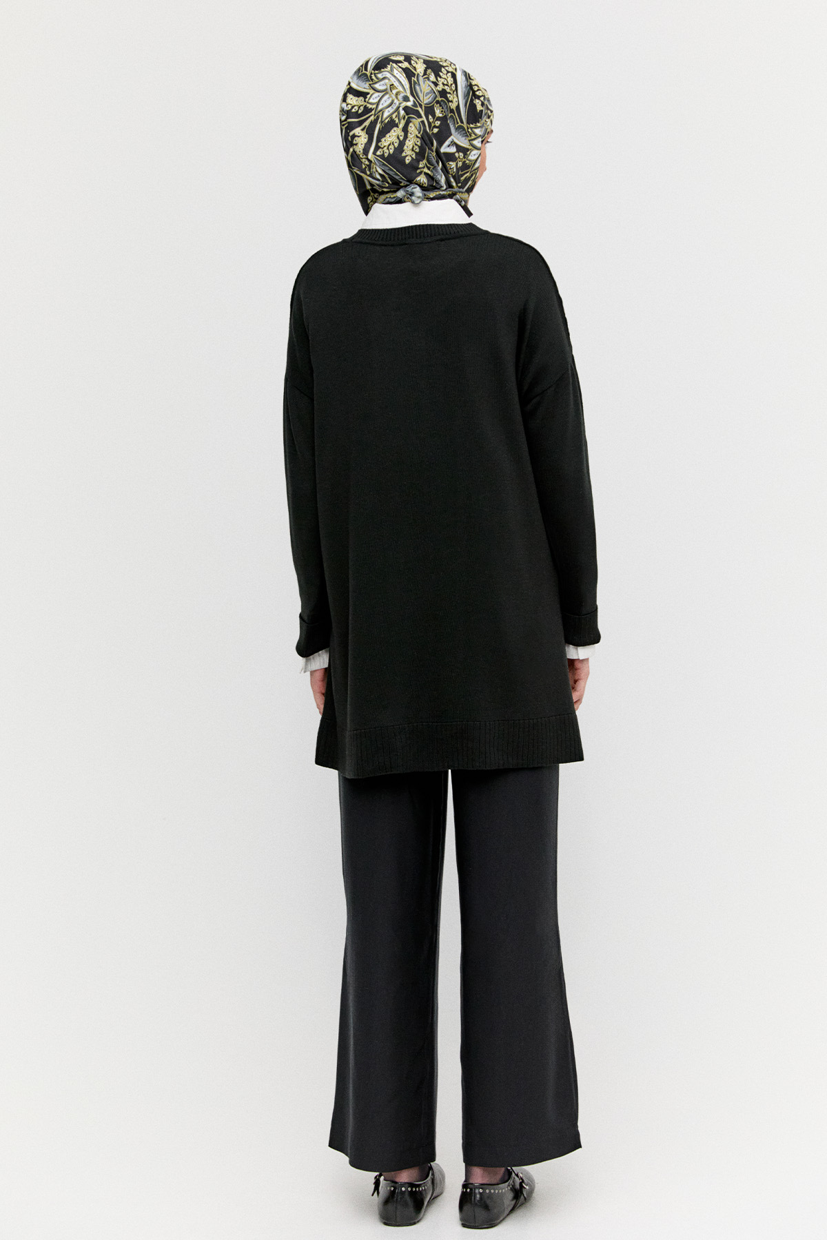 Zebra Desenli Triko Tunik, Tesettür Giyim