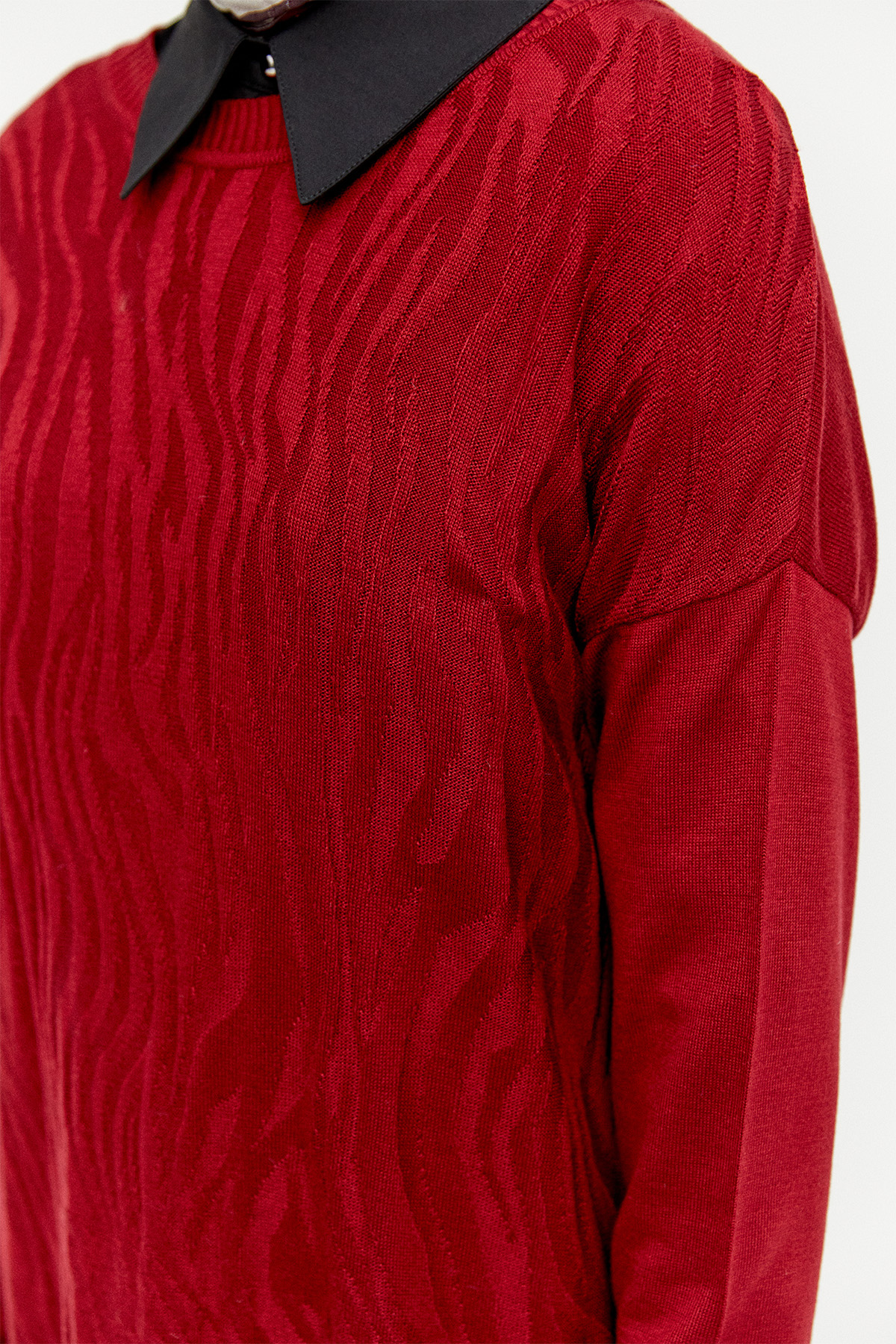 Zebra Desenli Triko Tunik