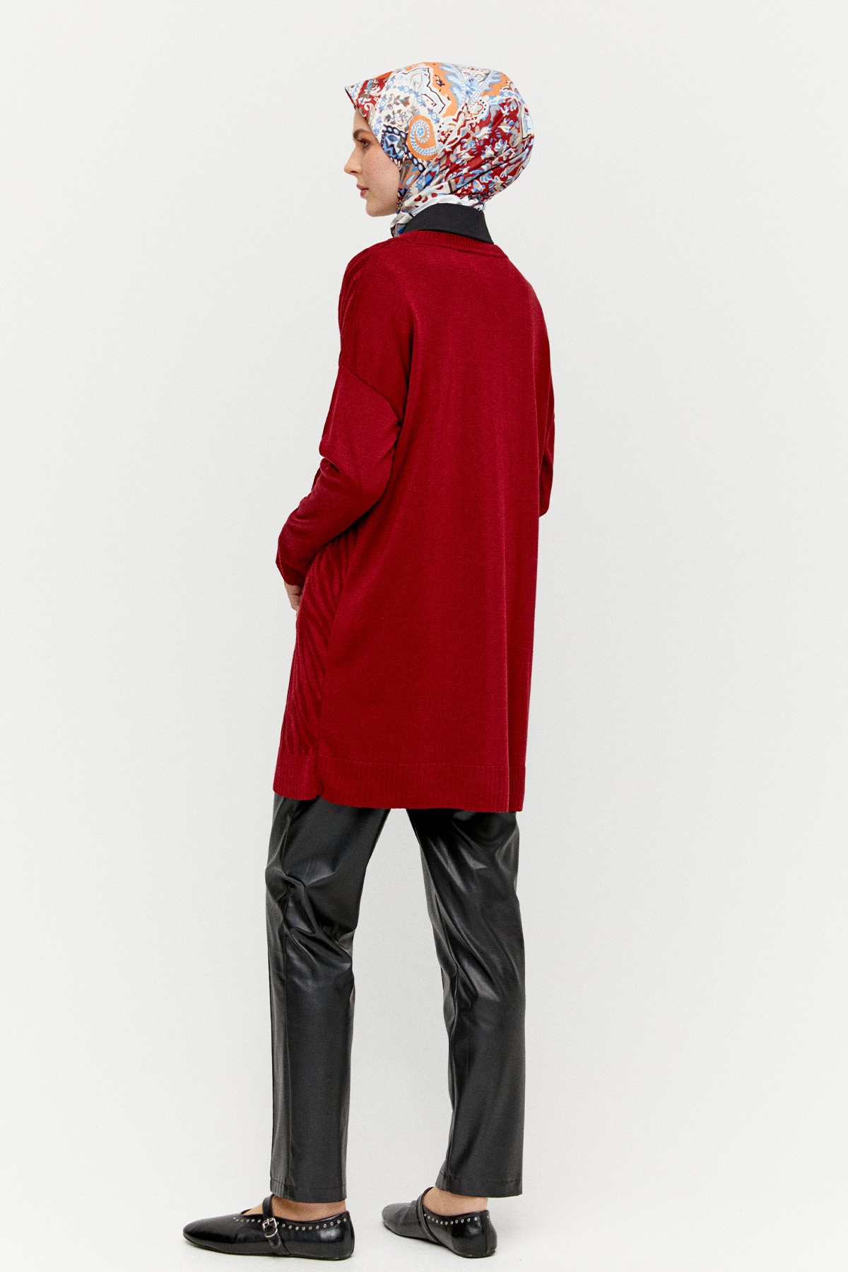 Zebra Desenli Triko Tunik