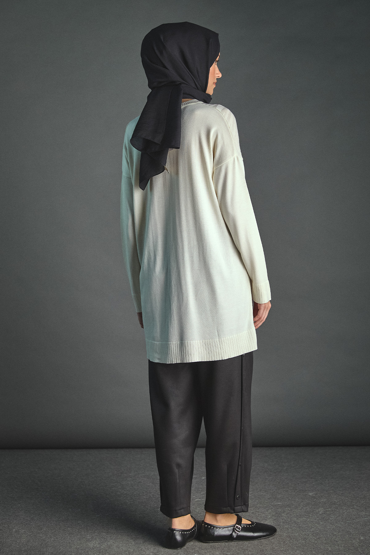 Zebra Desenli Triko Tunik