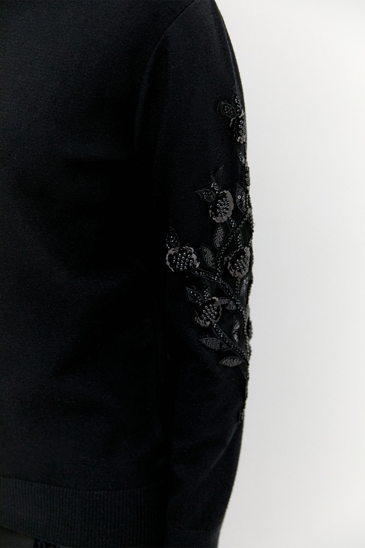 Çiçek Motifli Triko Tunik, Tesettür Giyim