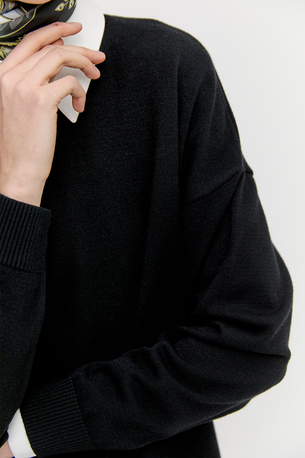 Asimetrik Kesim Basic Triko Tunik, Tesettür Giyim