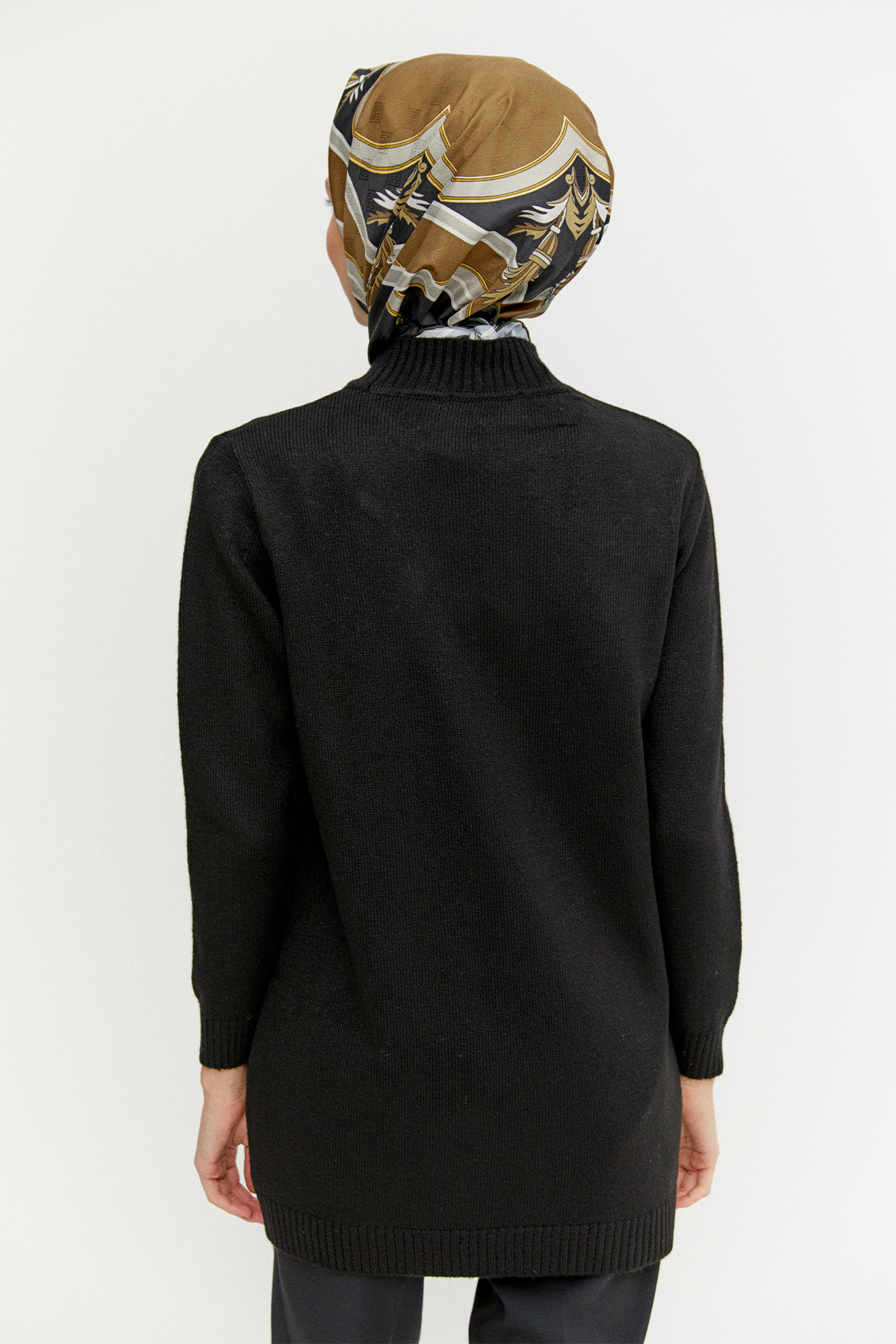 Çiçek Motif Triko Tunik