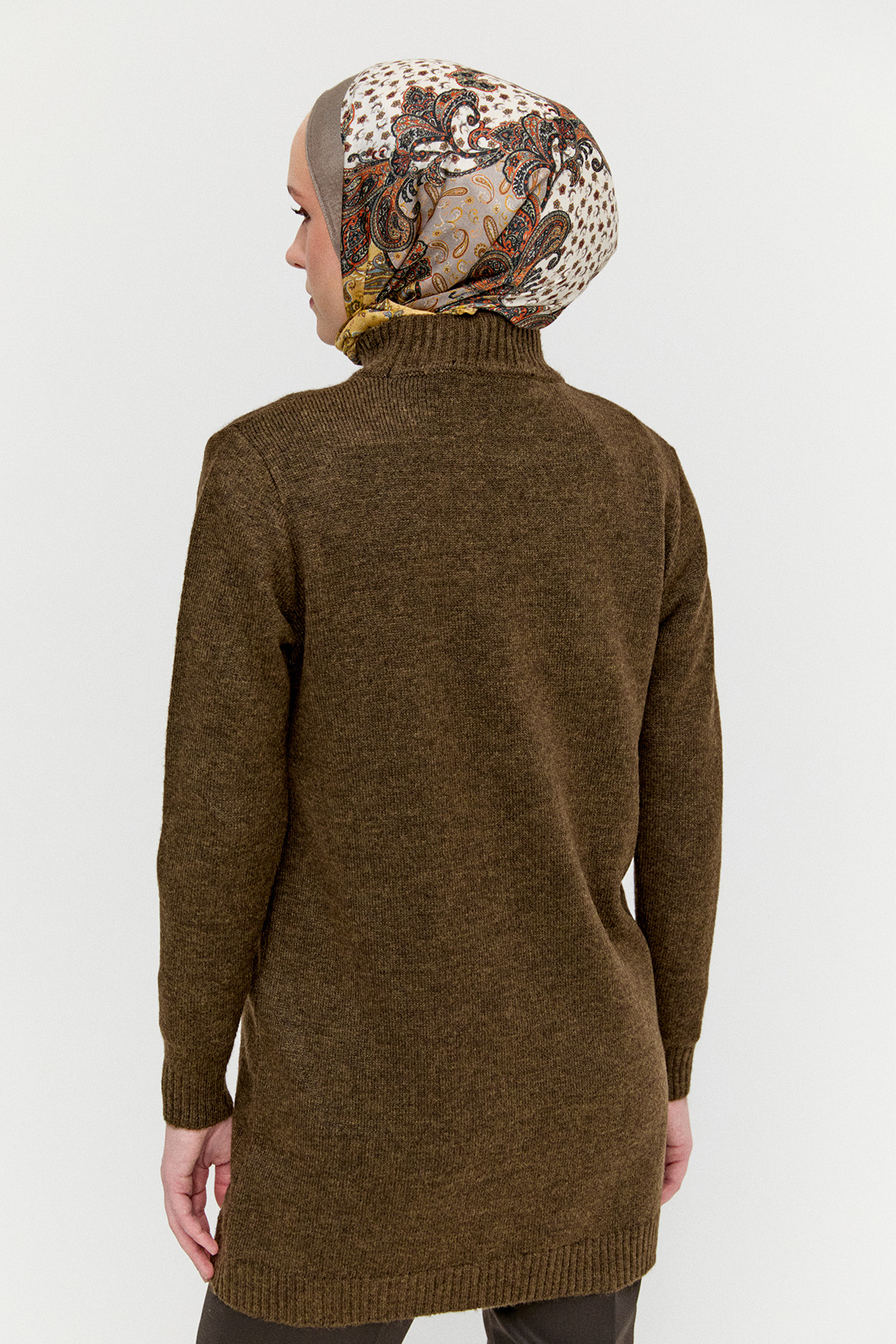 Çiçek Motif Triko Tunik, Tesettür Giyim