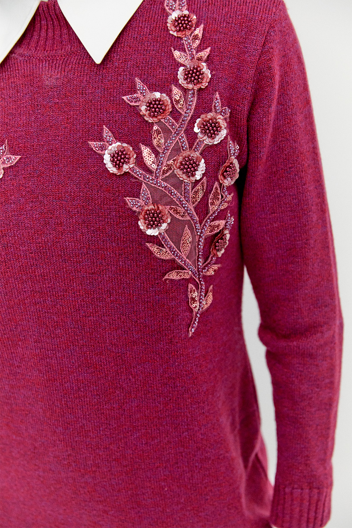 Çiçek Motif Triko Tunik, Tesettür Giyim