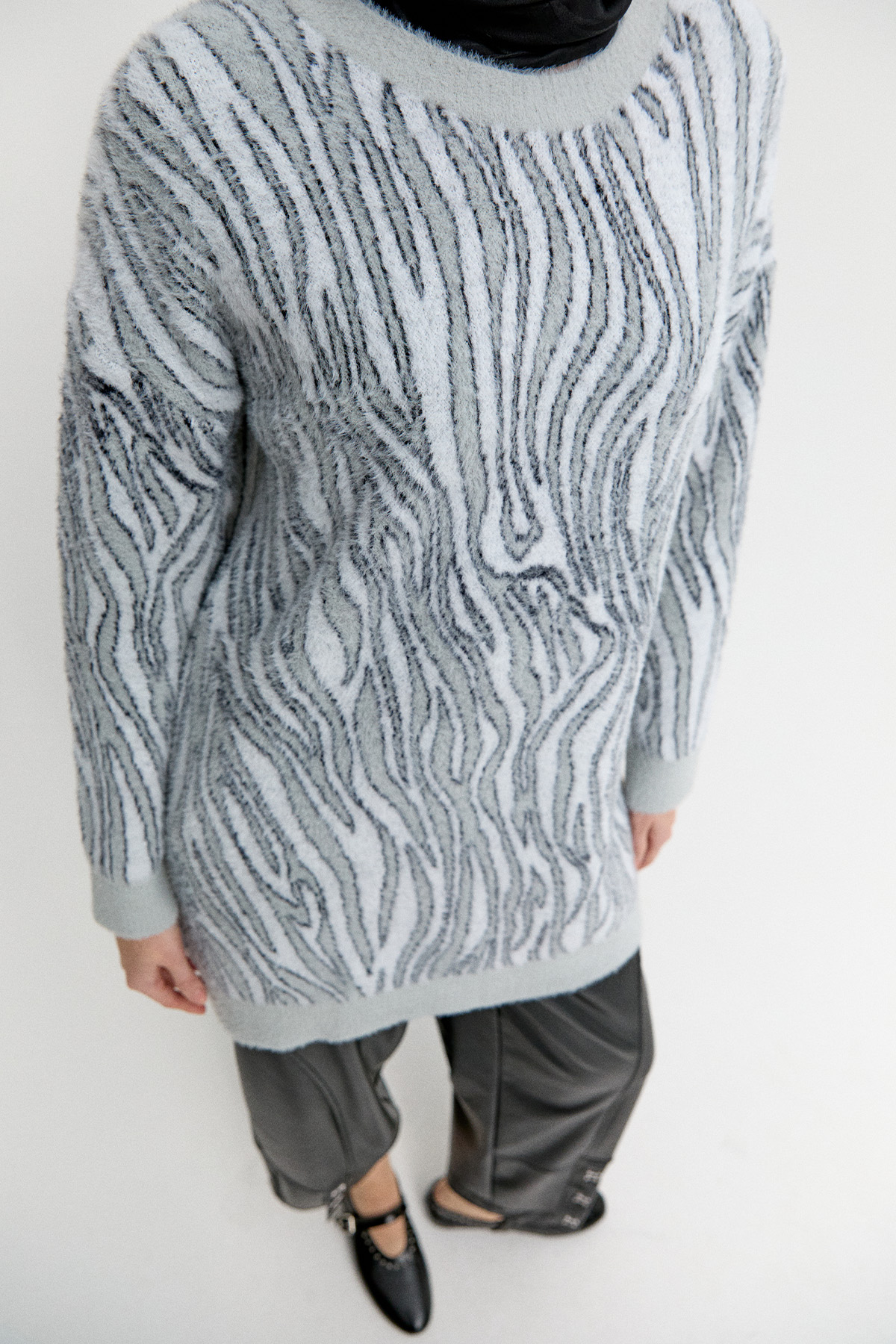 Desenli Triko Tunik, Tesettür Giyim