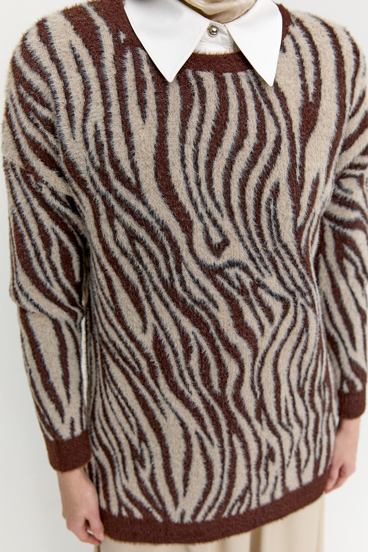 Desenli Triko Tunik, Tesettür Giyim