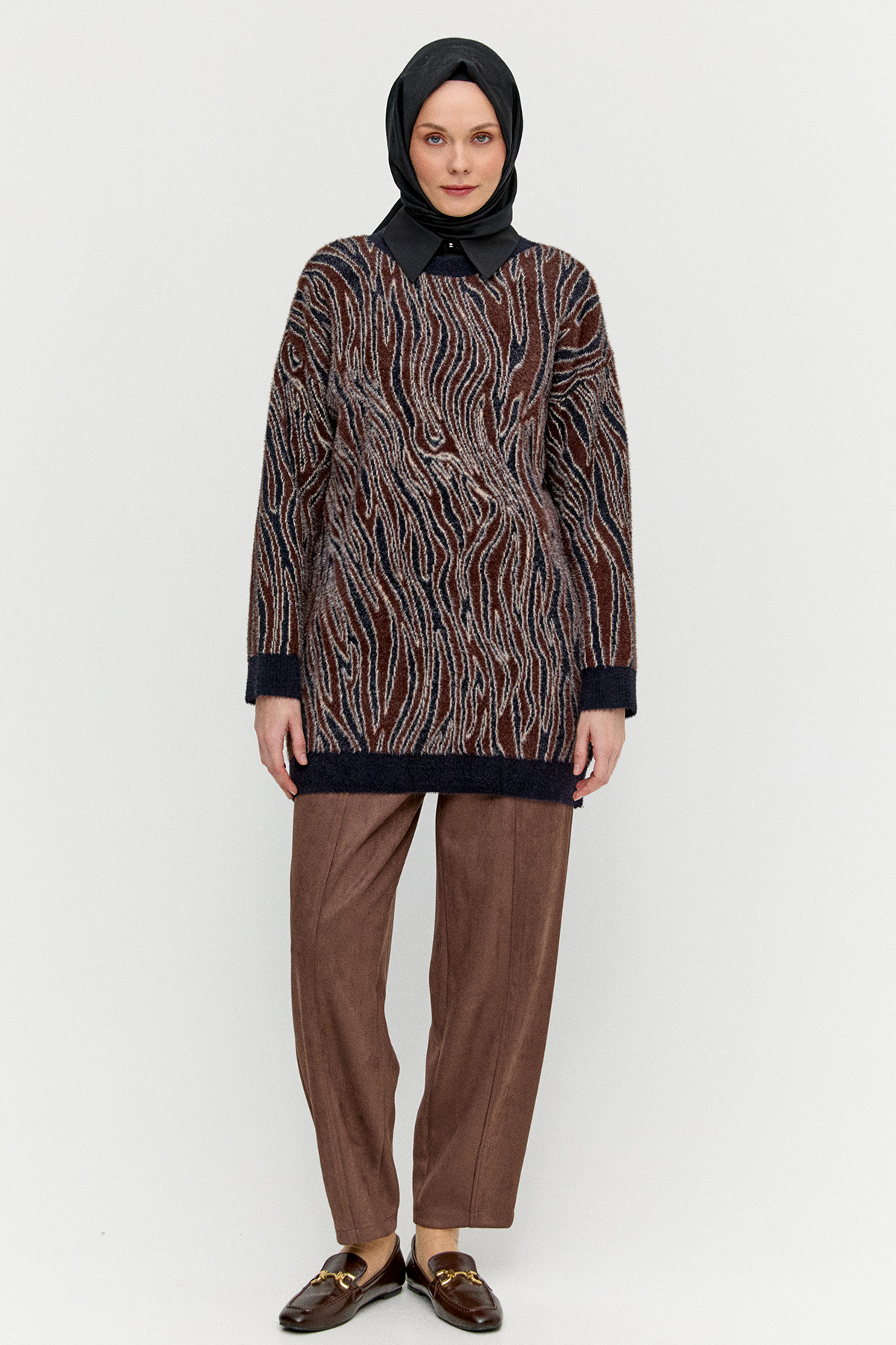 Desenli Triko Tunik, Tesettür Giyim