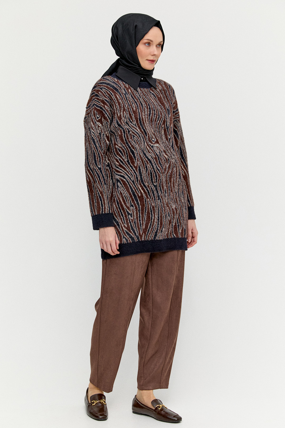 Desenli Triko Tunik, Tesettür Giyim