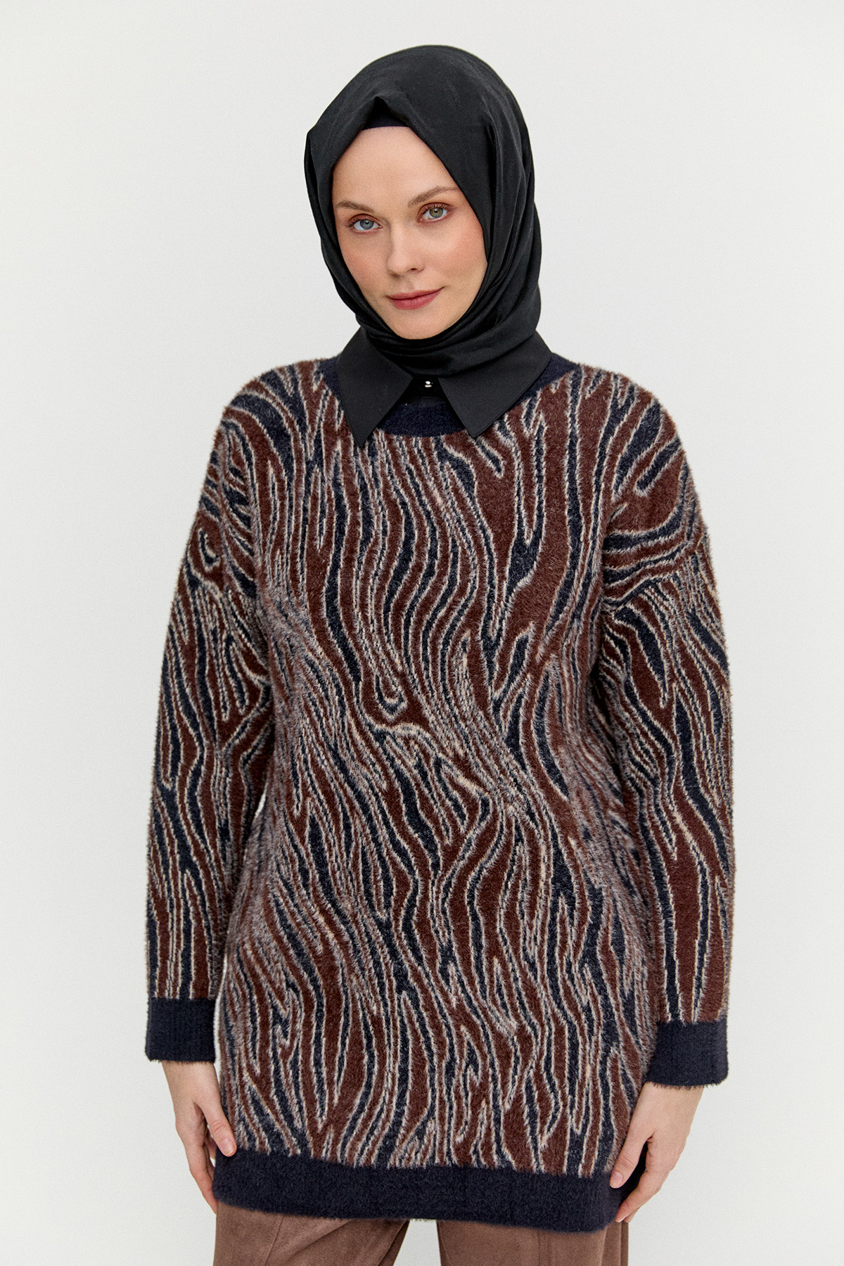 Desenli Triko Tunik, Tesettür Giyim