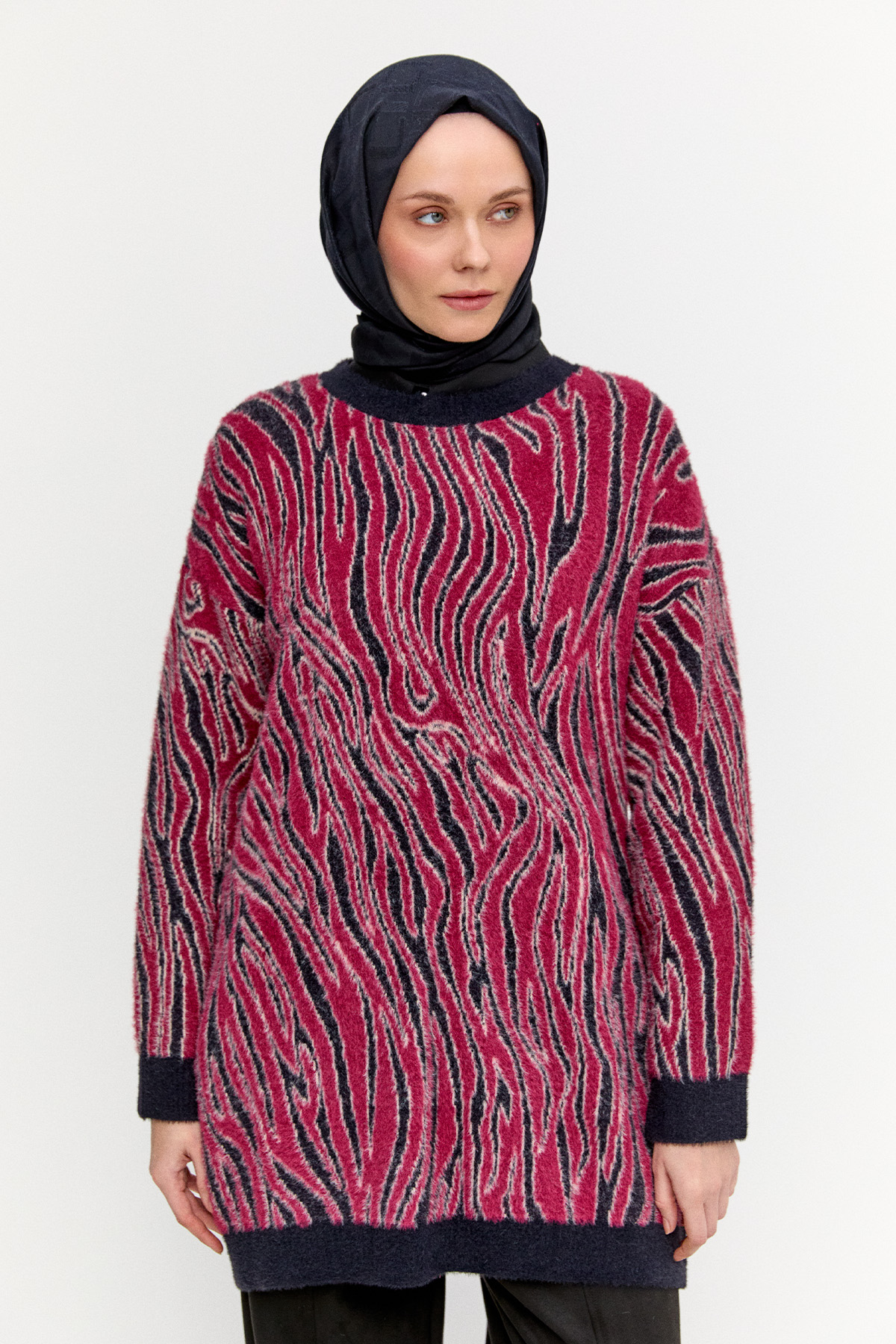 Desenli Triko Tunik, Tesettür Giyim
