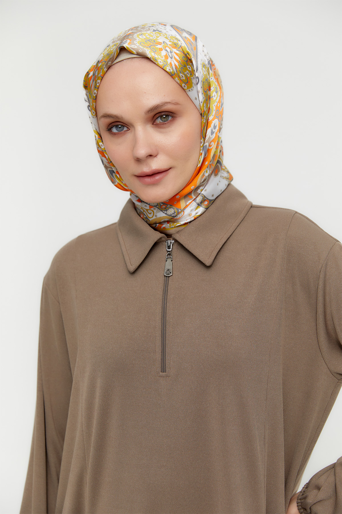 Fermuarlı Örme Tunik