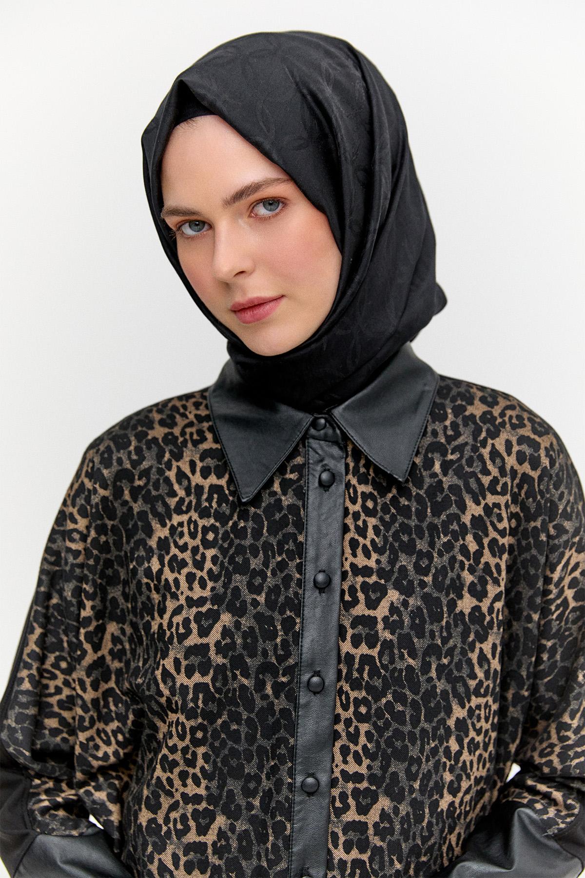 Suni Derili Leopar Tunik, Tesettür Giyim