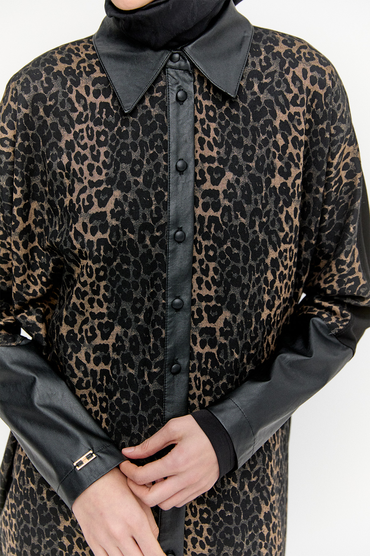 Suni Derili Leopar Tunik, Tesettür Giyim