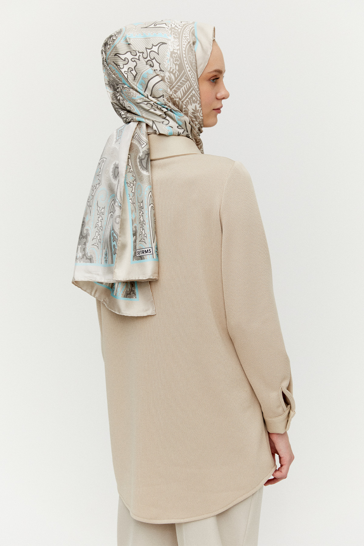 Suni Deri Detaylı Örme Tunik