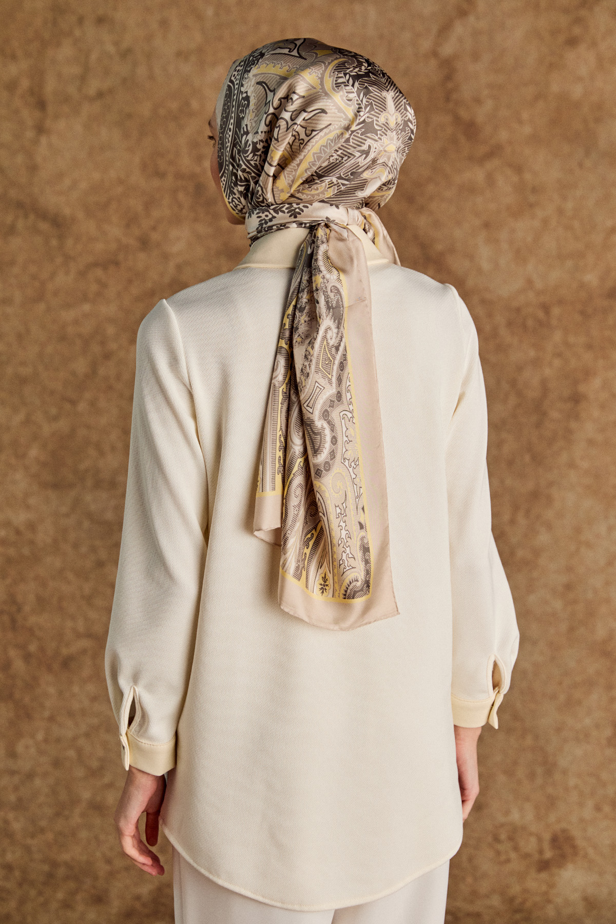 Suni Deri Detaylı Örme Tunik