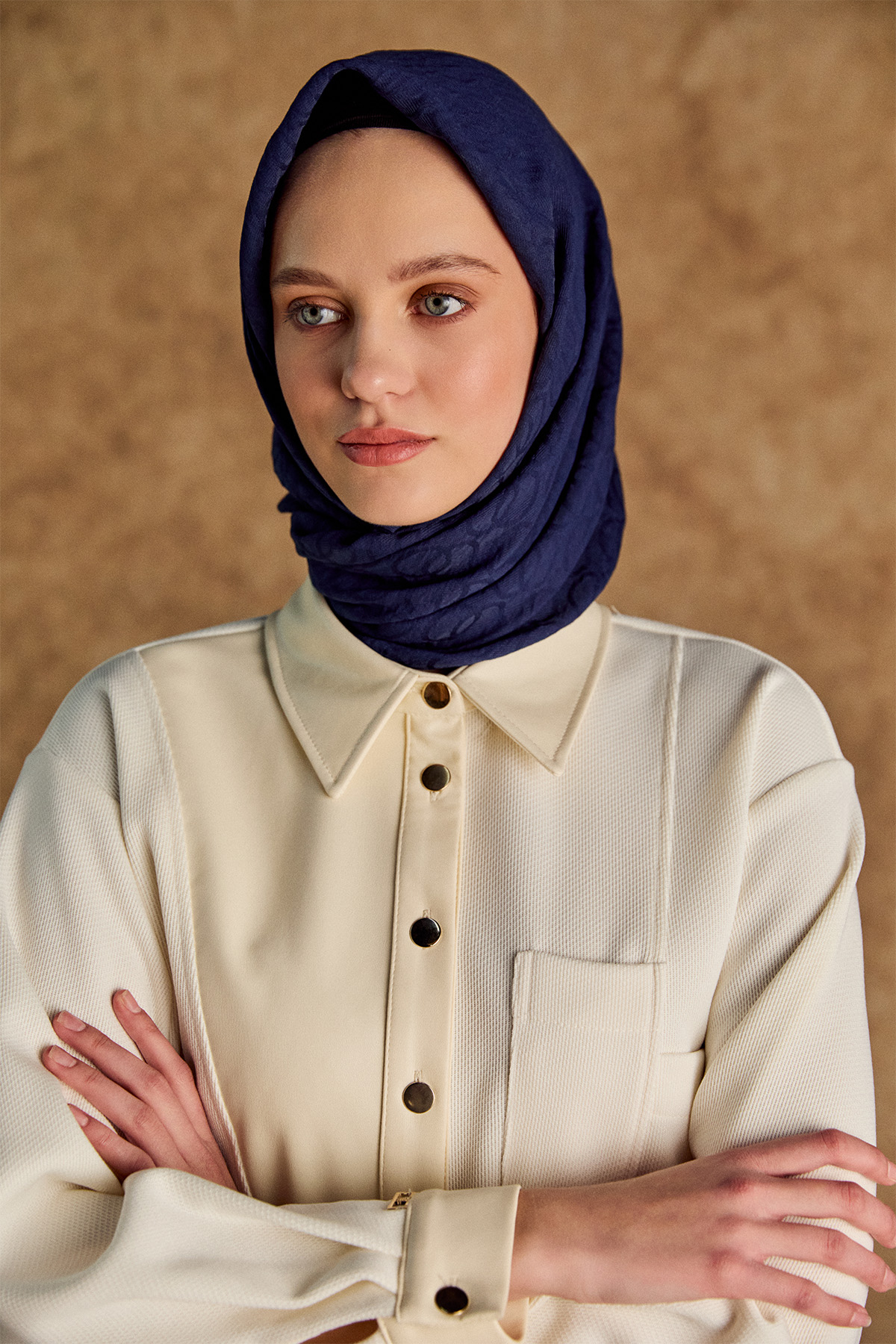 Deri Kombinli Örme Tunik