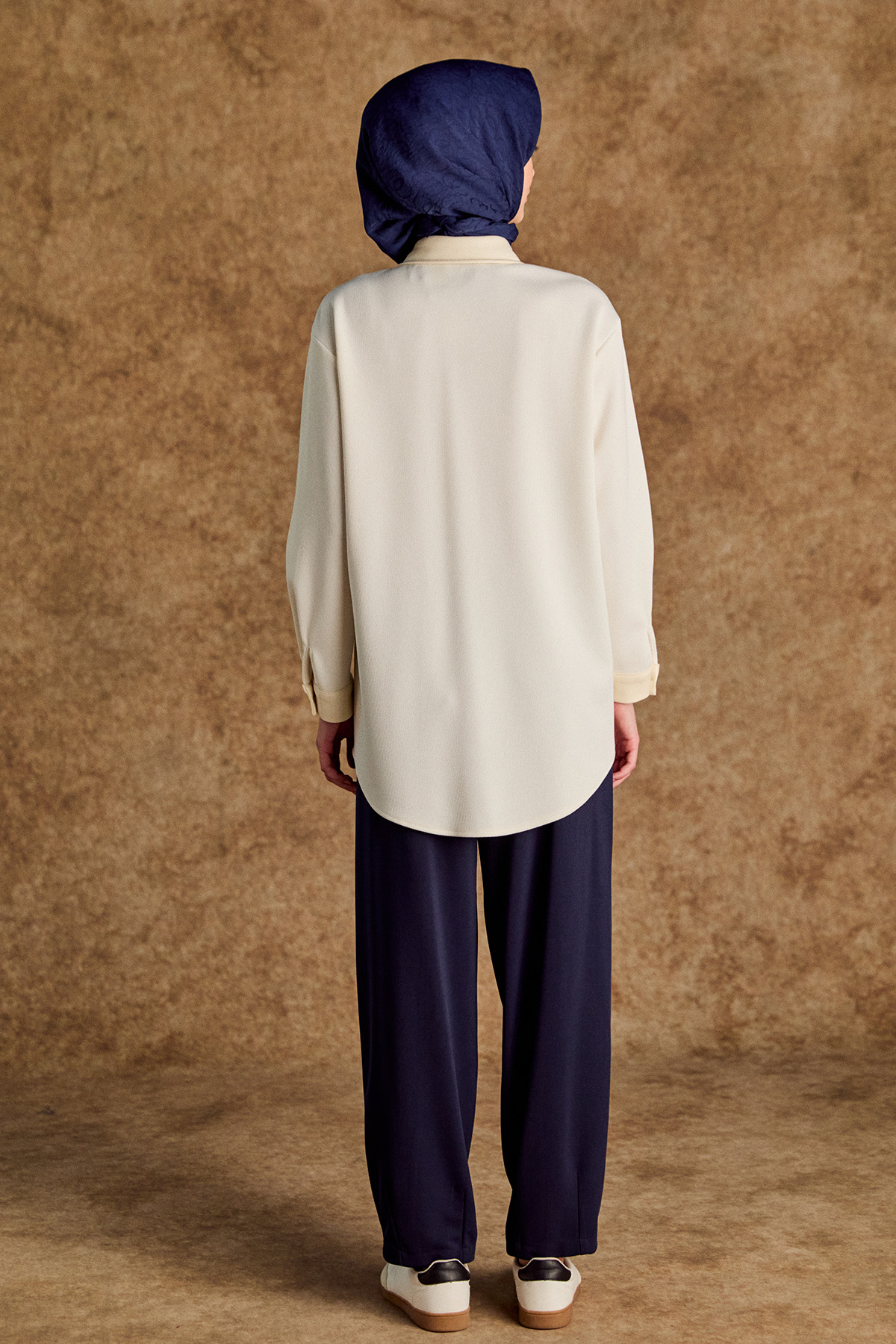 Deri Kombinli Örme Tunik