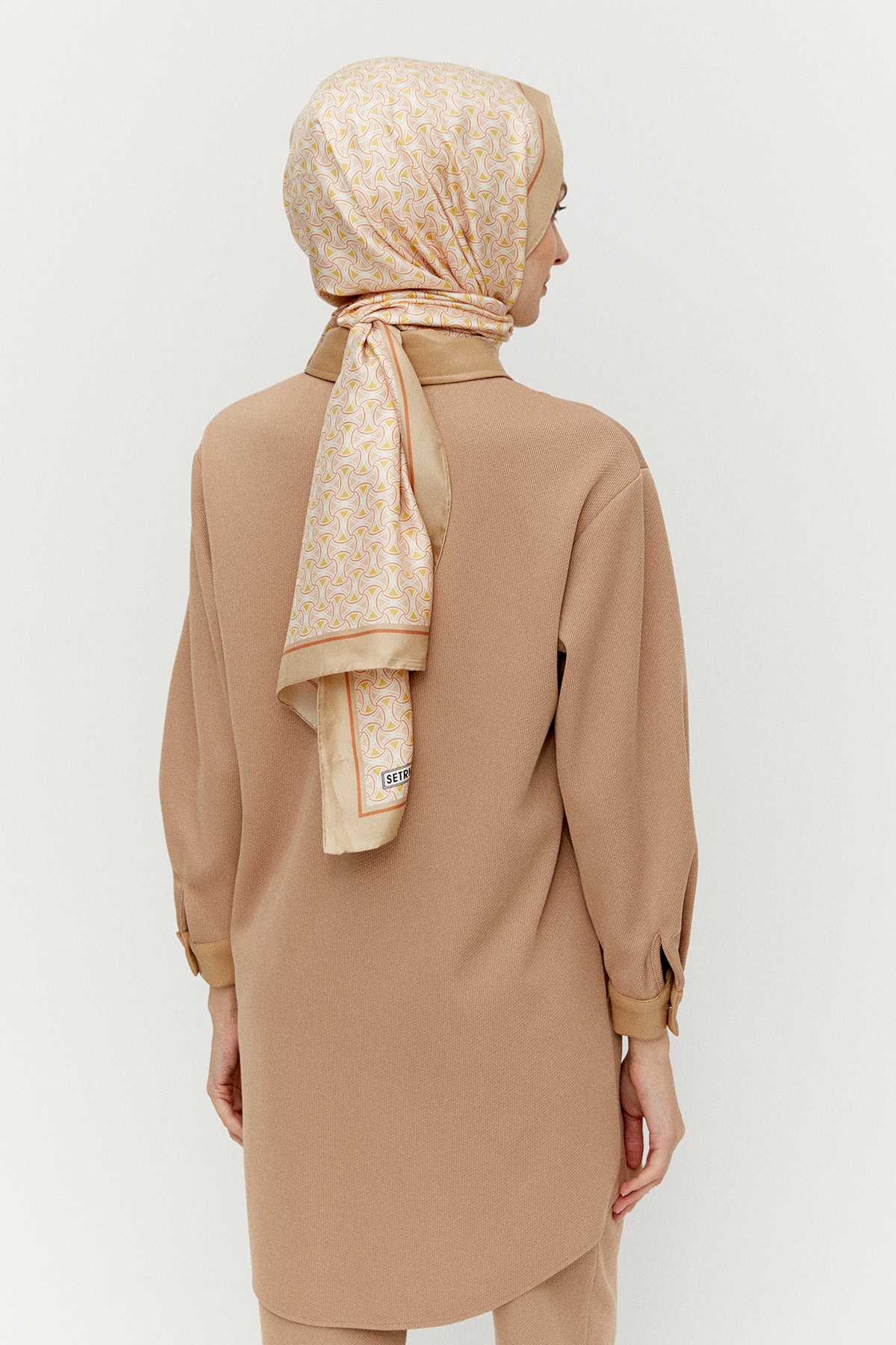 Suni Deri Kombinli Tunik