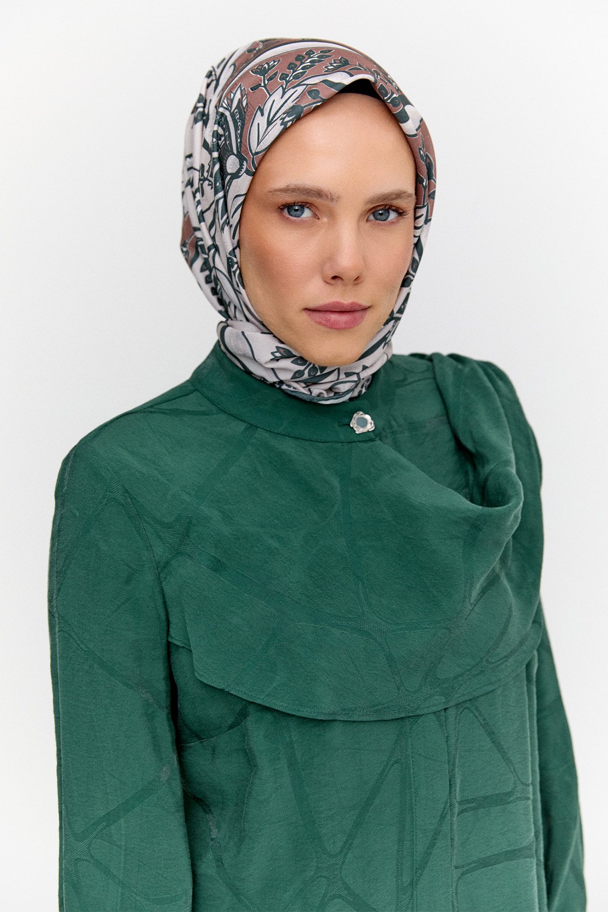 Rüzgarlık Detaylı Düğmeli Tunik, Tesettür Giyim