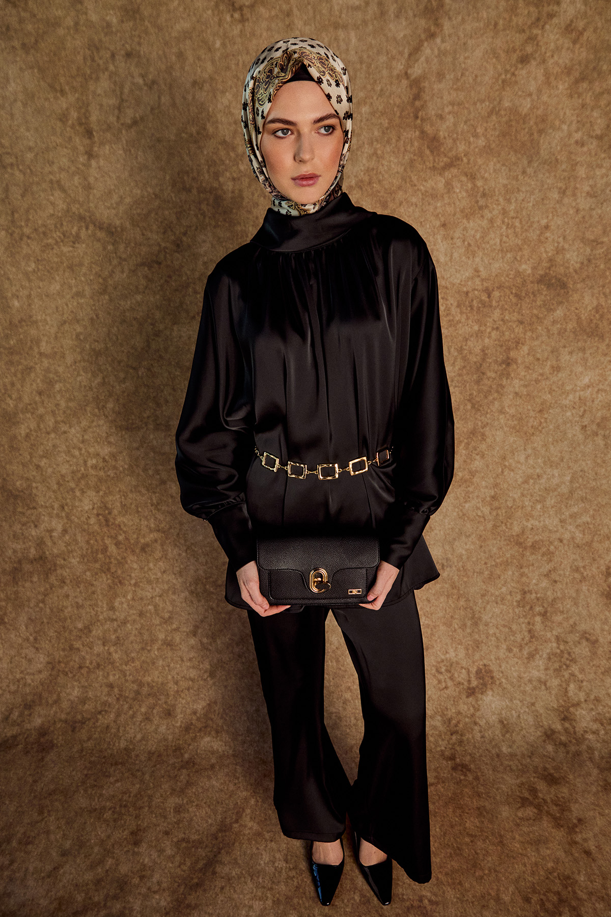 Saten Oversize İkili Takım